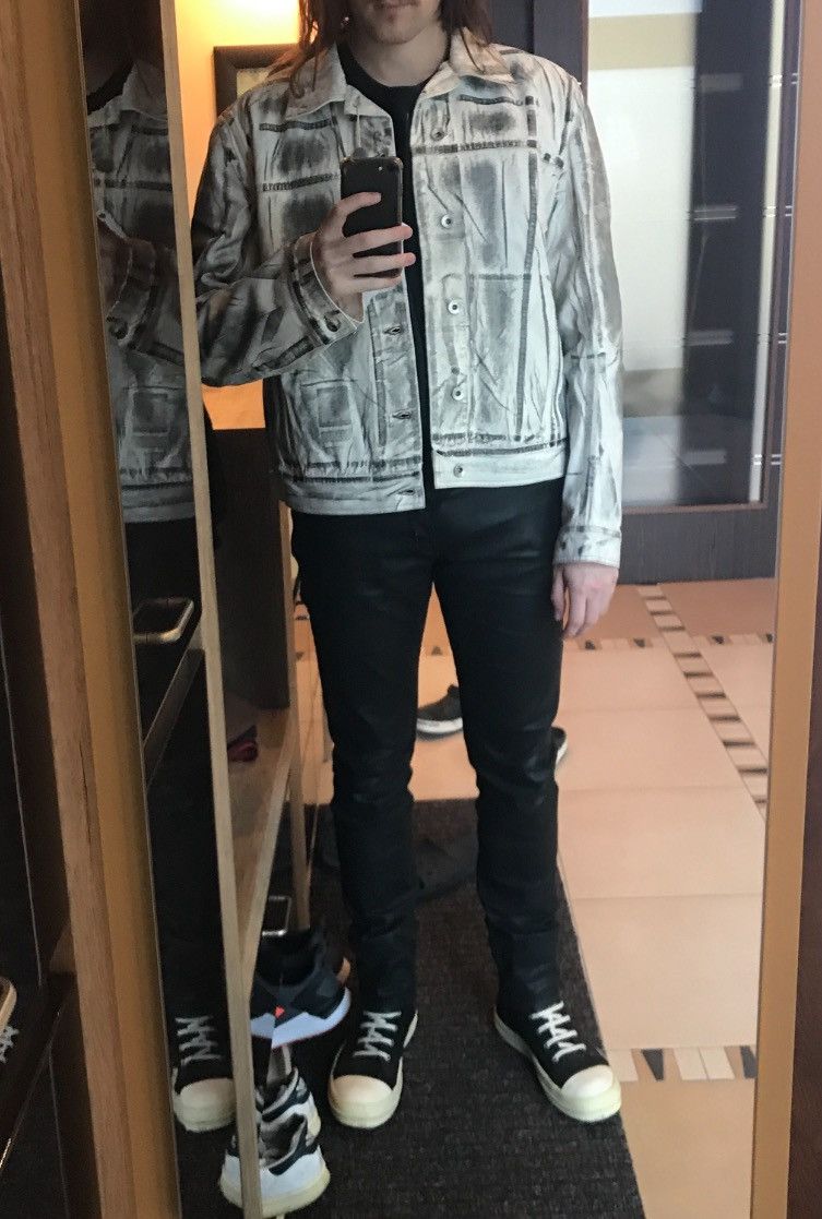 image of Rick Owens Drkshdw Zebra Worker Jacket, Men's (Size XL)
