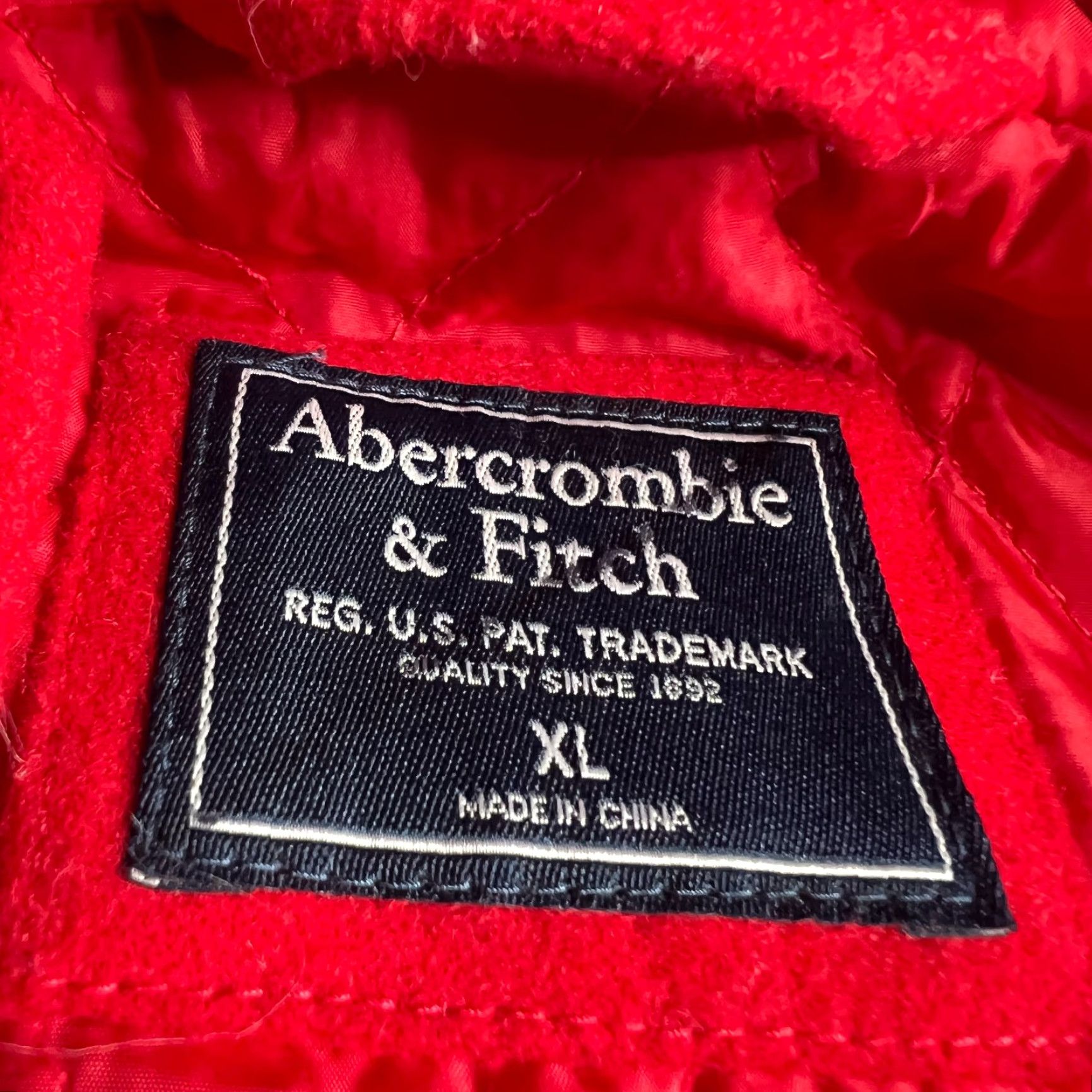 Abercrombie & Fitch VINTAGE Abercrombie & Fitch Red Wool Duffle Coat Hood Womens XL Winter Jacket Size XL / US 12-14 / IT 48-50 - 3 Thumbnail