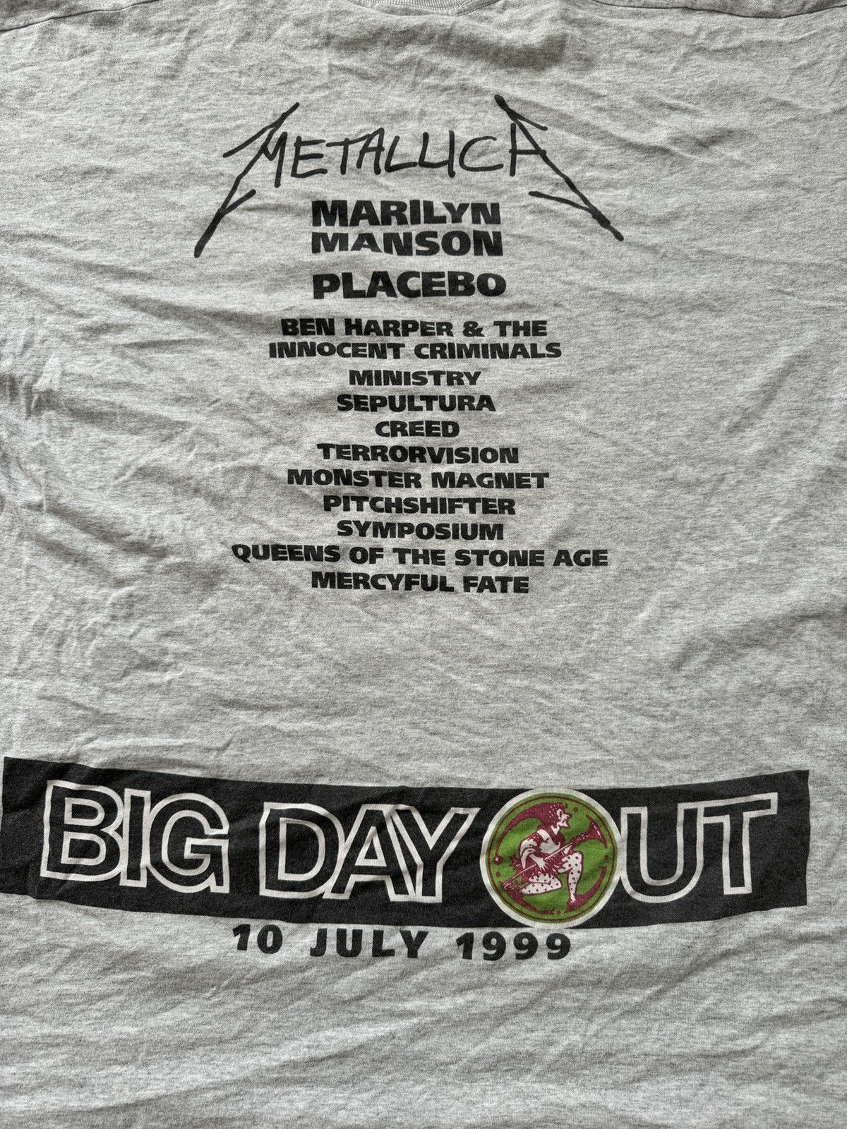 Band Tees × Vintage Vintage 1999 “Big Day Out” T-shirt Metallica Marilyn Manson Size US XL / EU 56 / 4 - 4 Thumbnail