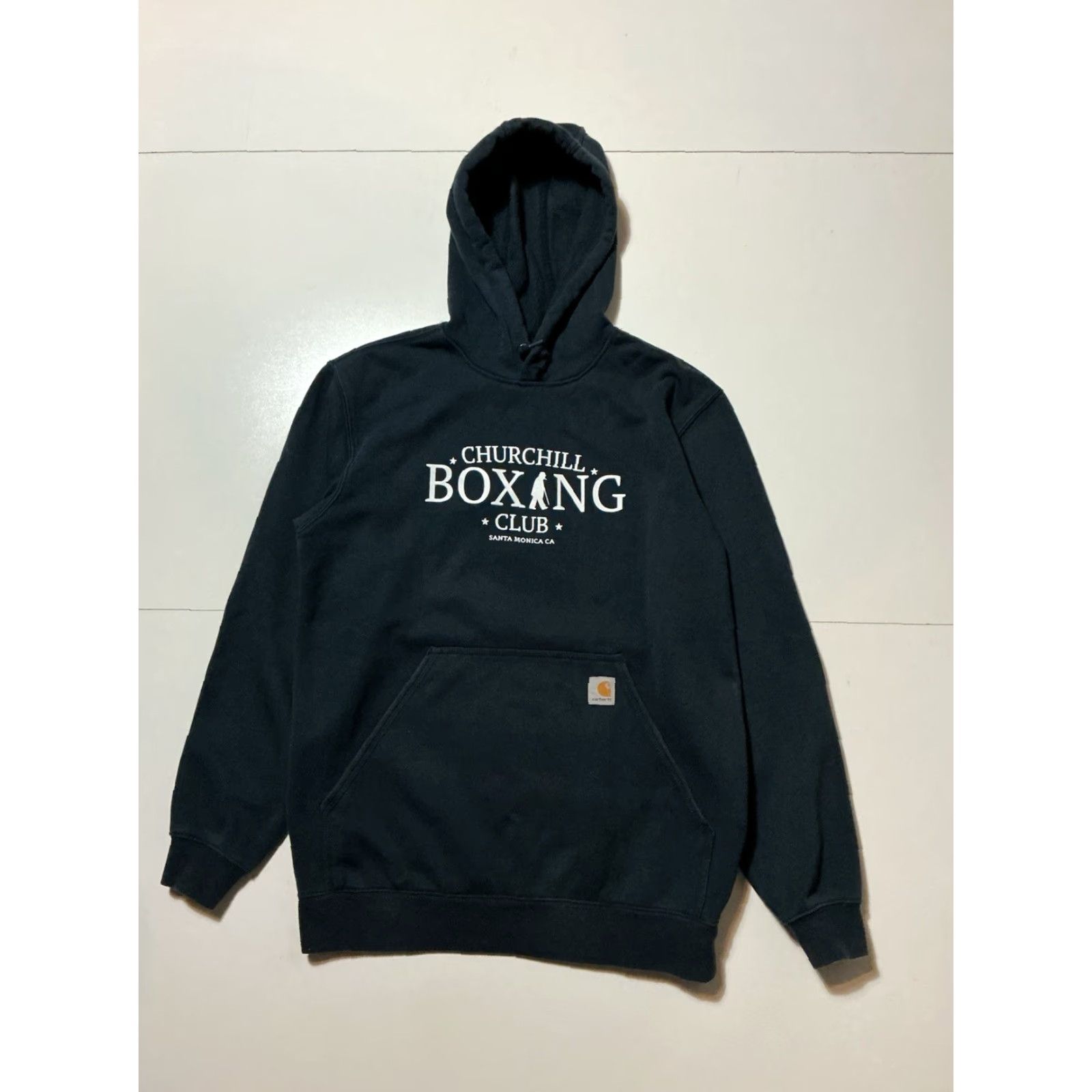 Carhartt VINTAGE Carhartt Churchill Boxing Club Santa Monica Blue Hoodie M Pullover Midweight Loose Fit Mens Size M Size US M / EU 48-50 / 2 - 2 Thumbnail