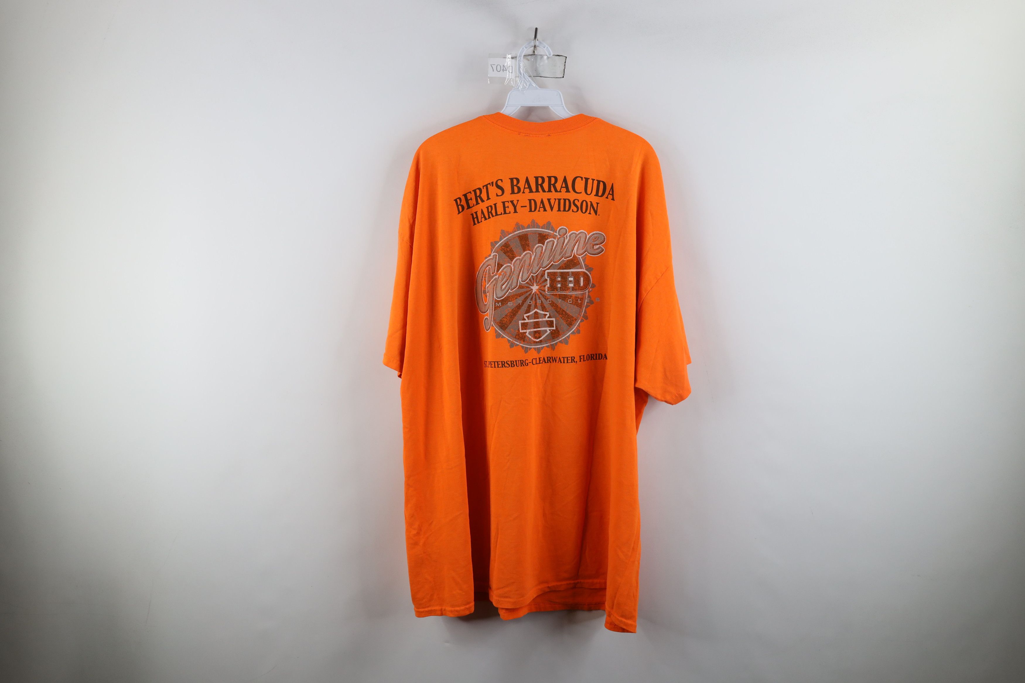 Harley Davidson × Vintage Y2K Harley Davidson Spell Out Pocket Short Sleeve T-Shirt Size US XXL / EU 58 / 5 - 12 Thumbnail