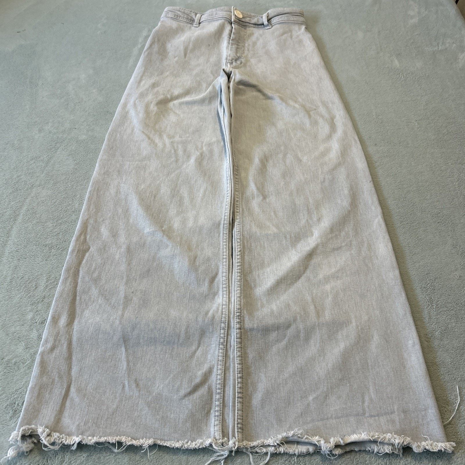Zara Beyond Baggy Jeans Womens 6 28x29 Zara Hamilton Raw Hem Bagi Size 28" / US 6 / IT 42 - 4 Thumbnail