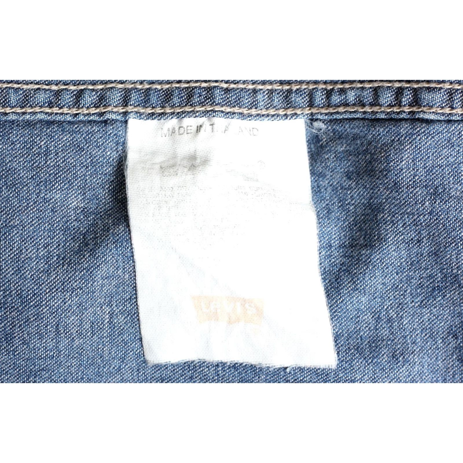 Levi's VINTAGE Levi’s Western Denim Shirt Men S Long Sleeve BLUE VR2379 Size US S / EU 44-46 / 1 - 6 Thumbnail