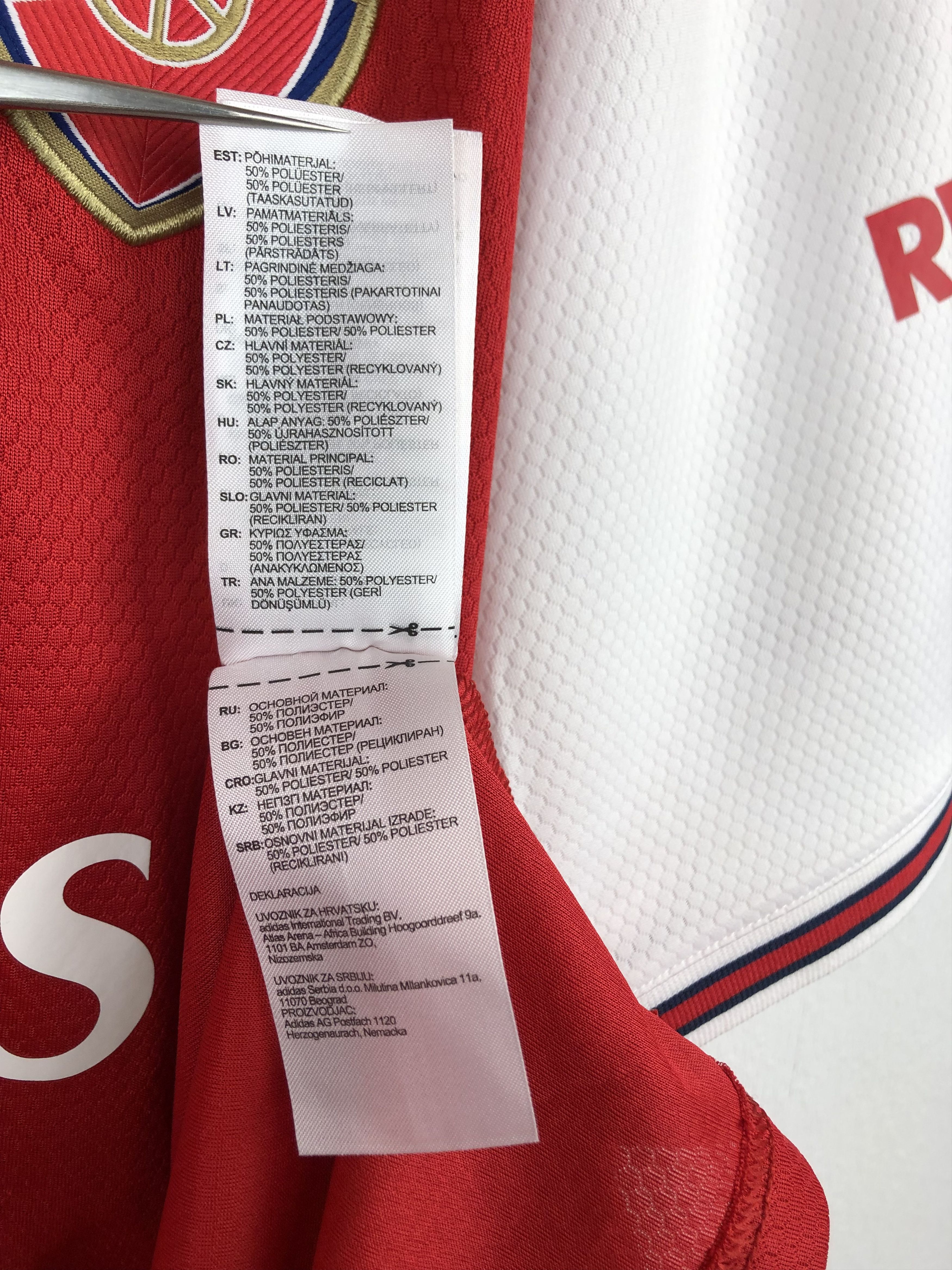 Adidas Arsenal football shirt 2019 #9 Lacazette Jersey Tee Hype Size US XXL / EU 58 / 5 - 17 Thumbnail