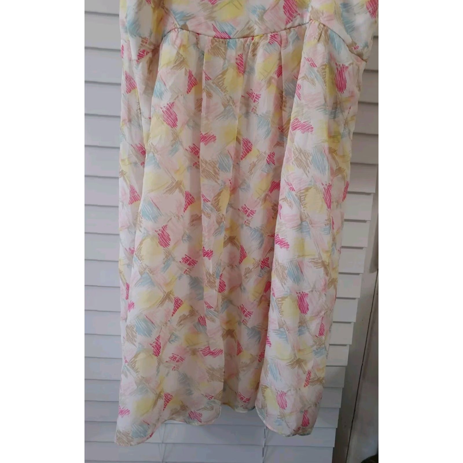 Bcbgmaxazria BCBG Maxazria Dress Womens S Floral Mini Sheer Lined Spaghetti Straps Side Zip Size S / US 4 / IT 40 - 6 Thumbnail