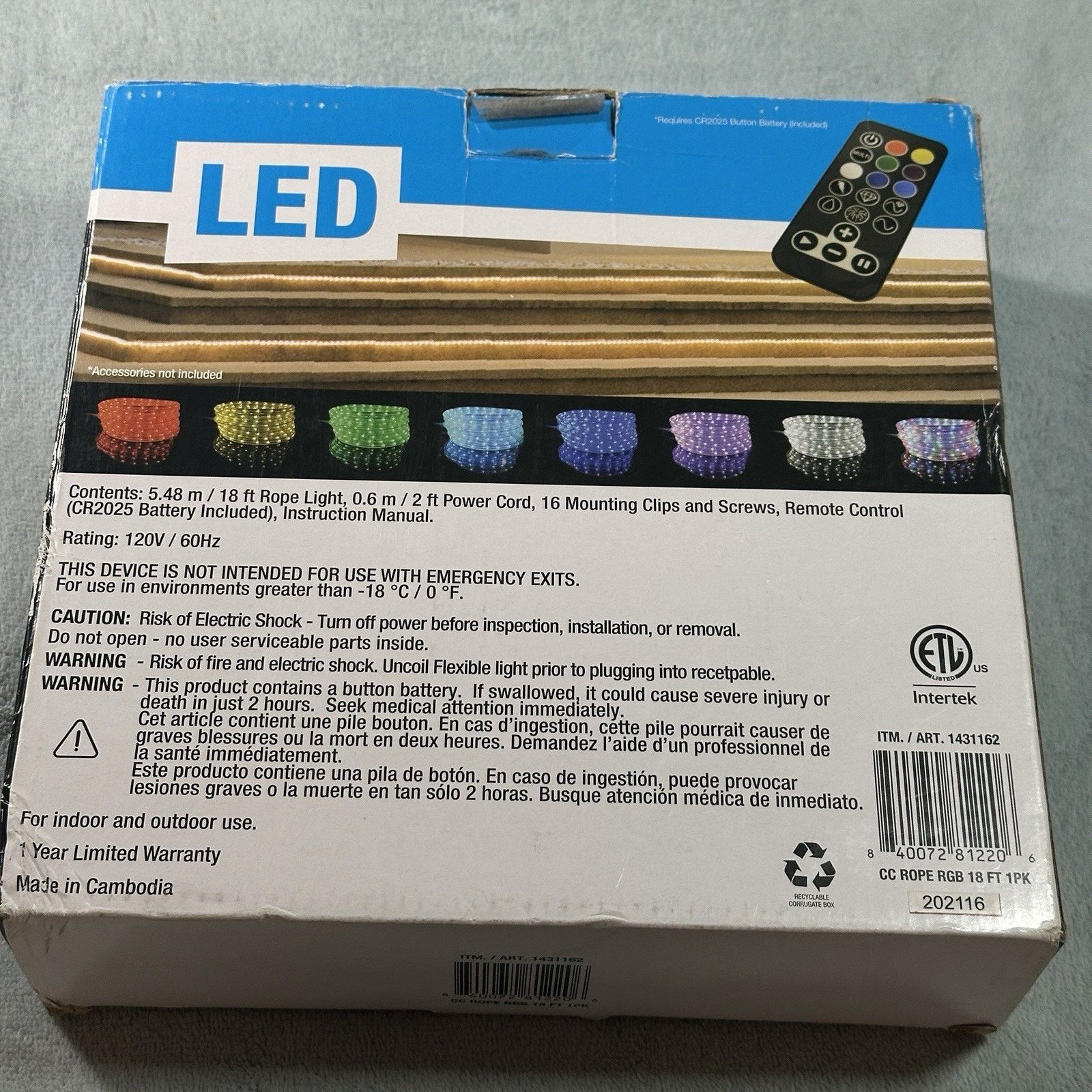 Ledbury Led Rope Lights Color Changing Rope 6Y Waterproof No Remote Size ONE SIZE - 3 Thumbnail