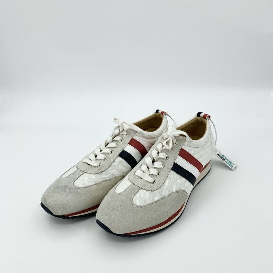 Thom Browne Thom Browne Mesh Suede Lace-Up White Low-Top Sneakers Size US 12 / EU 45 - 1 Thumbnail
