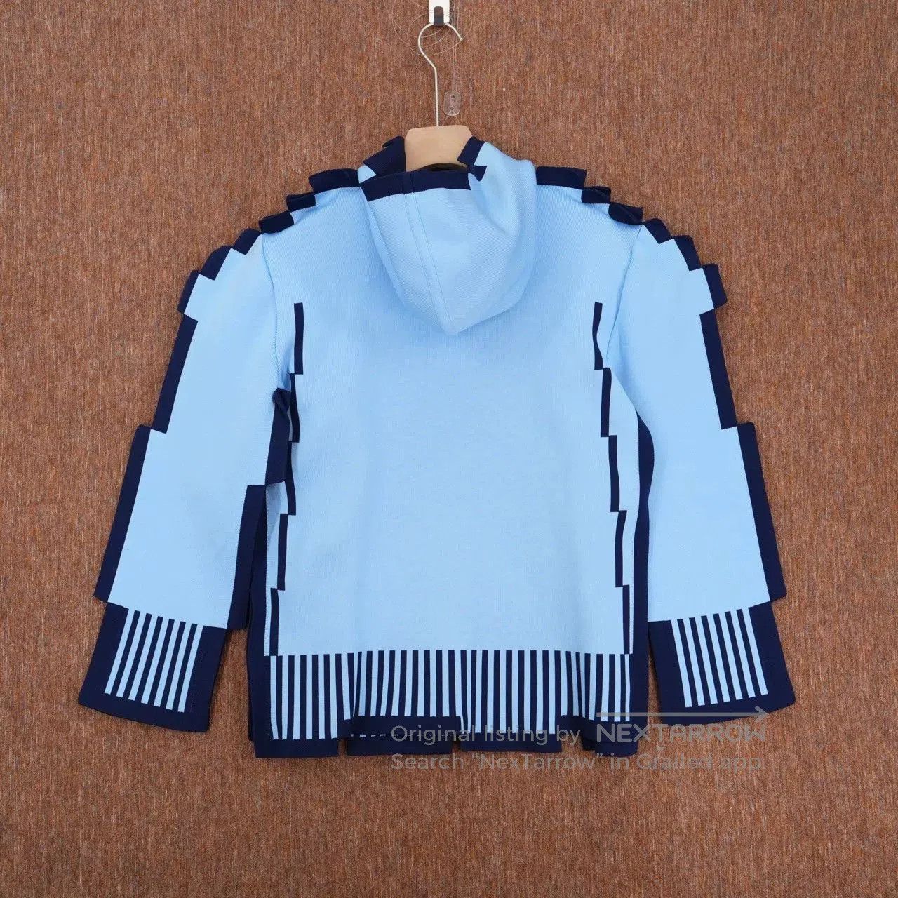 Loewe Loewe Pixelated Knit Hoodie Blue. Size US XS / EU 42 / 0 - 2 Thumbnail