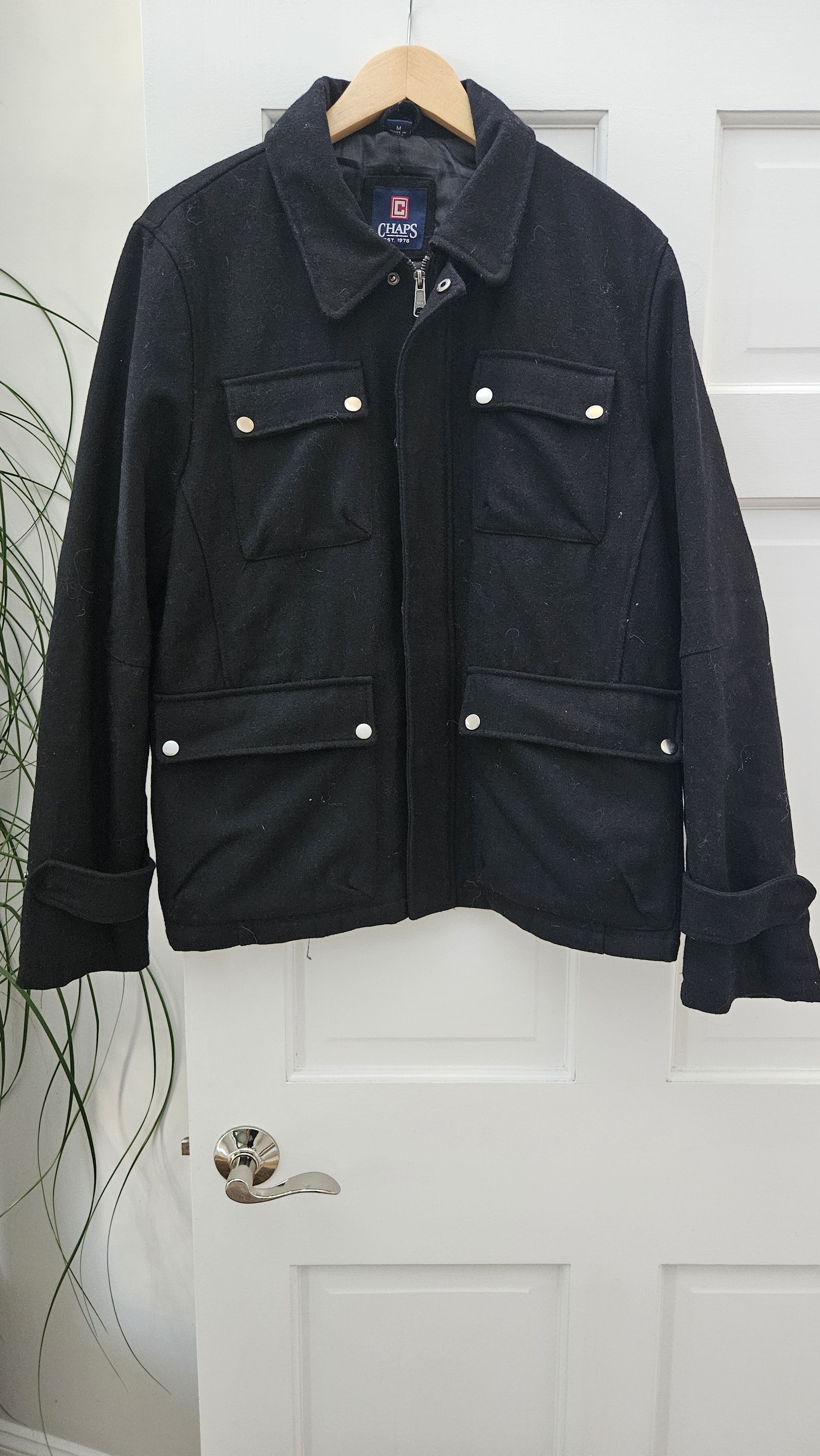 Chaps Ralph Lauren Wool Pea Coat Size US M / EU 48-50 / 2 - 1 Thumbnail