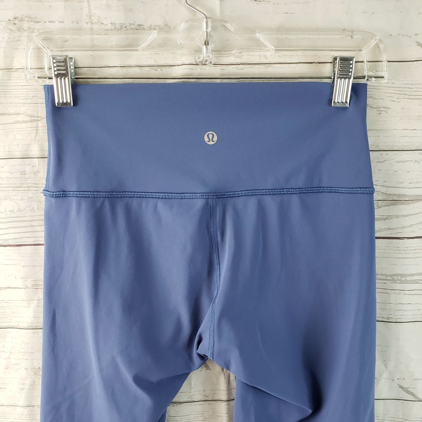 Lululemon Lululemon Wunder Under High Rise 1/2 Tight 17" Sz 6 Brilliant Blue Womens Leggings Size ONE SIZE - 3 Thumbnail