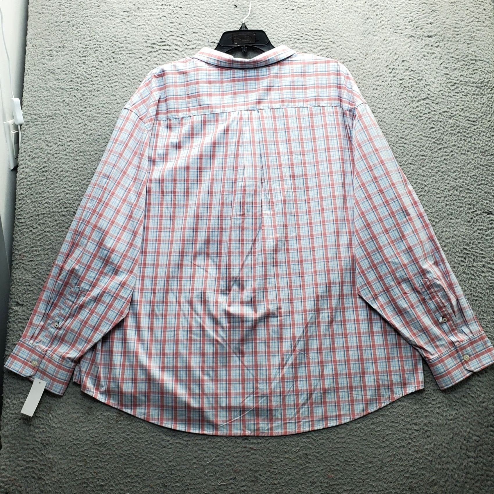 Izod IZOD Button-Down Shirt Mens 4XB Multi Plaid Woven Stretch Comfort Long Sleeve Mens Size: 4XB: Mens Size 4XB: Multicolor Plaid Shirt Size US XXL / EU 58 / 5 - 2 Thumbnail