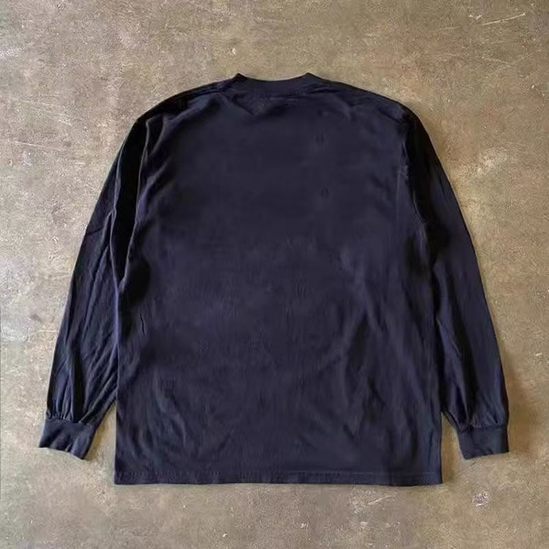 Japanese Brand Black loose retro bunny cat print long-sleeved T-shirt Size US M / EU 48-50 / 2 - 2 Thumbnail
