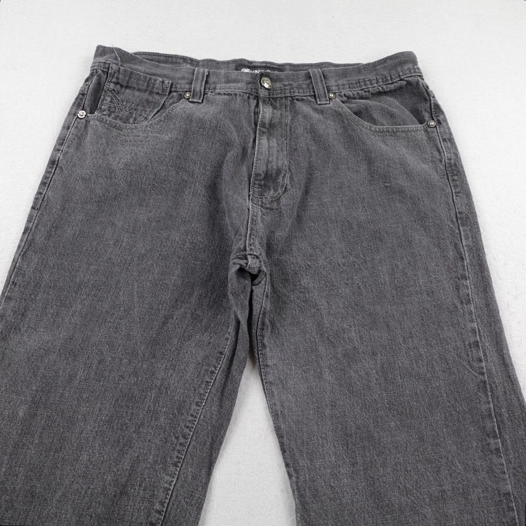 Ecko Unltd. VINTAGE Ecko Unltd. Jeans Mens 40x34 Gray Relaxed Fit Loose Baggy Denim Grunge Hip Hop Y2K Size US 40 / EU 56 - 2 Thumbnail