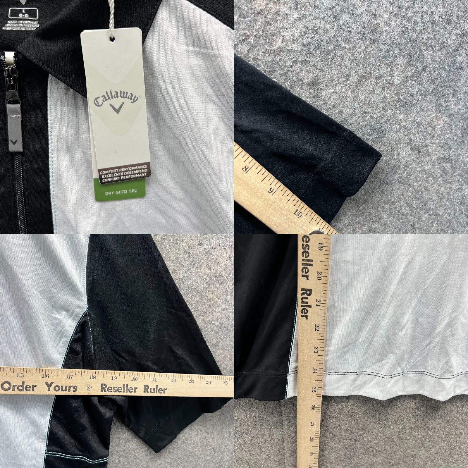 Callaway Callaway Polo Shirt Women Large Black White Dry Seco Sec Comfort Performance New Shirt Womens Large Black White Polo Size L / US 10 / IT 46 - 8 Thumbnail