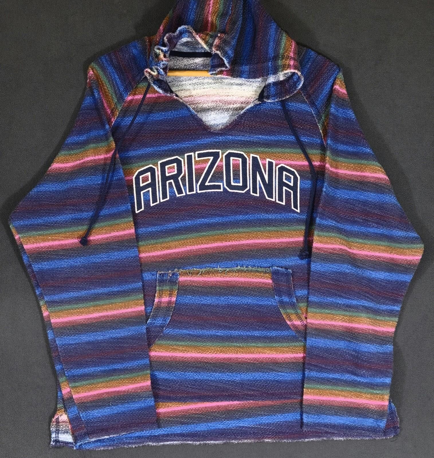 Other Arizona Baja Hoodie Pullover Striped Multicolor Kangaroo XL Size XL / US 12-14 / IT 48-50 - 1 Thumbnail