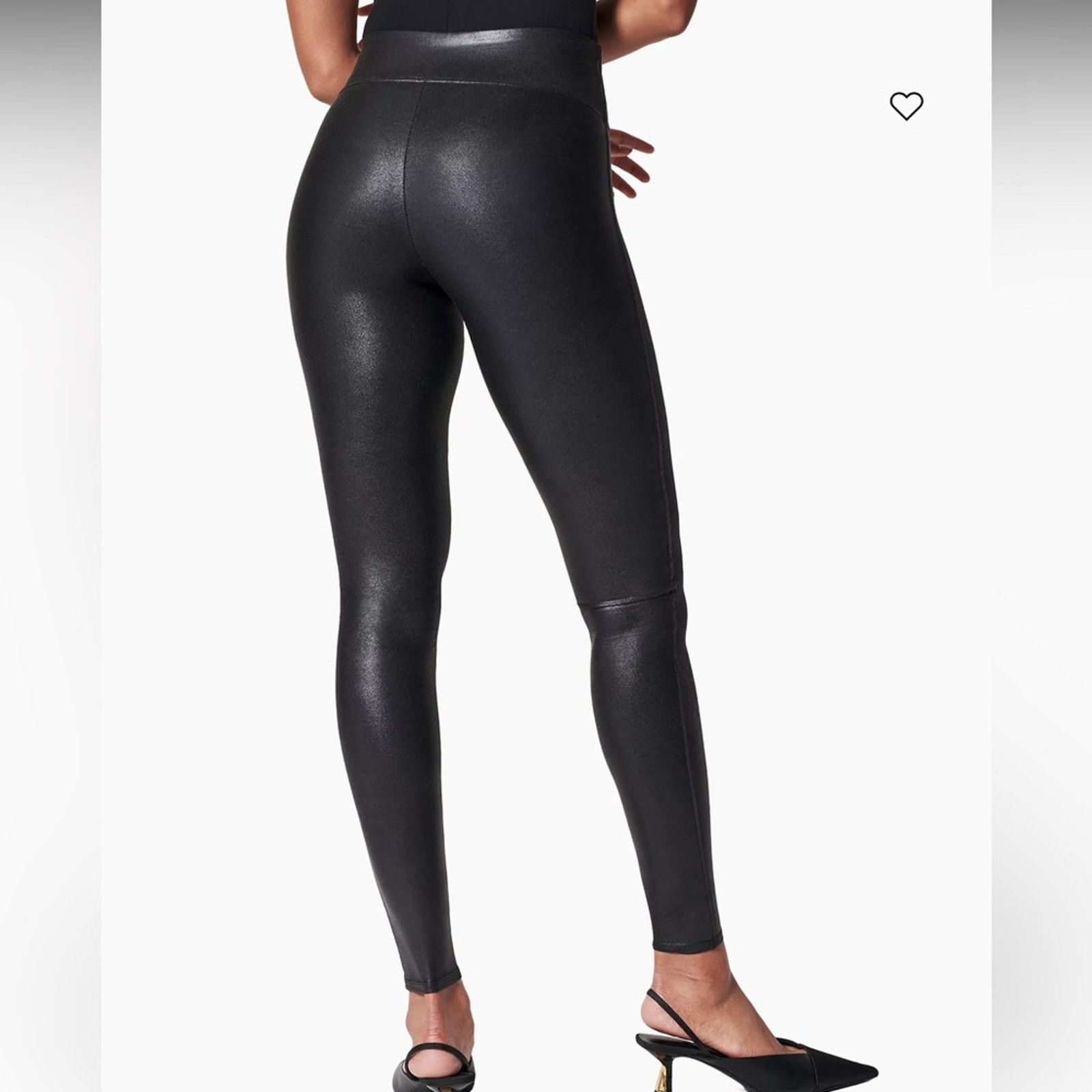 Spanx Spanx Faux Leather Leggings – Black – Size L – EUC Size 30" / US 8 / IT 44 - 5 Thumbnail