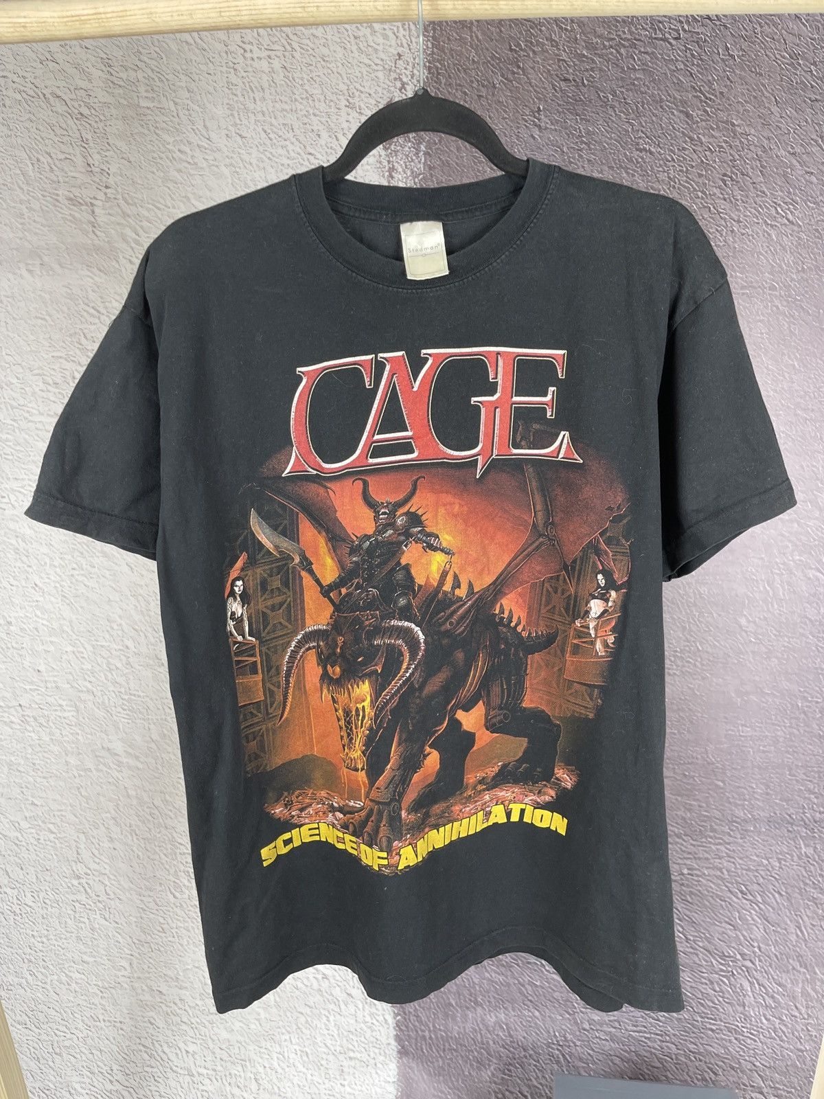 Band Tees × Vintage Cage Science of Annihilation metal band tee shirt vintage Size US L / EU 52-54 / 3 - 3 Thumbnail