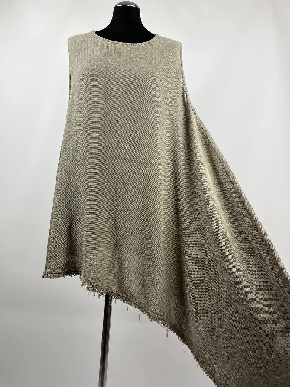 Other Ozai N Kü Womens Asymmetric Knit Dress Top Boho Sleeveless Size XXL / US 16-18 / IT 52-54 - 2 Thumbnail