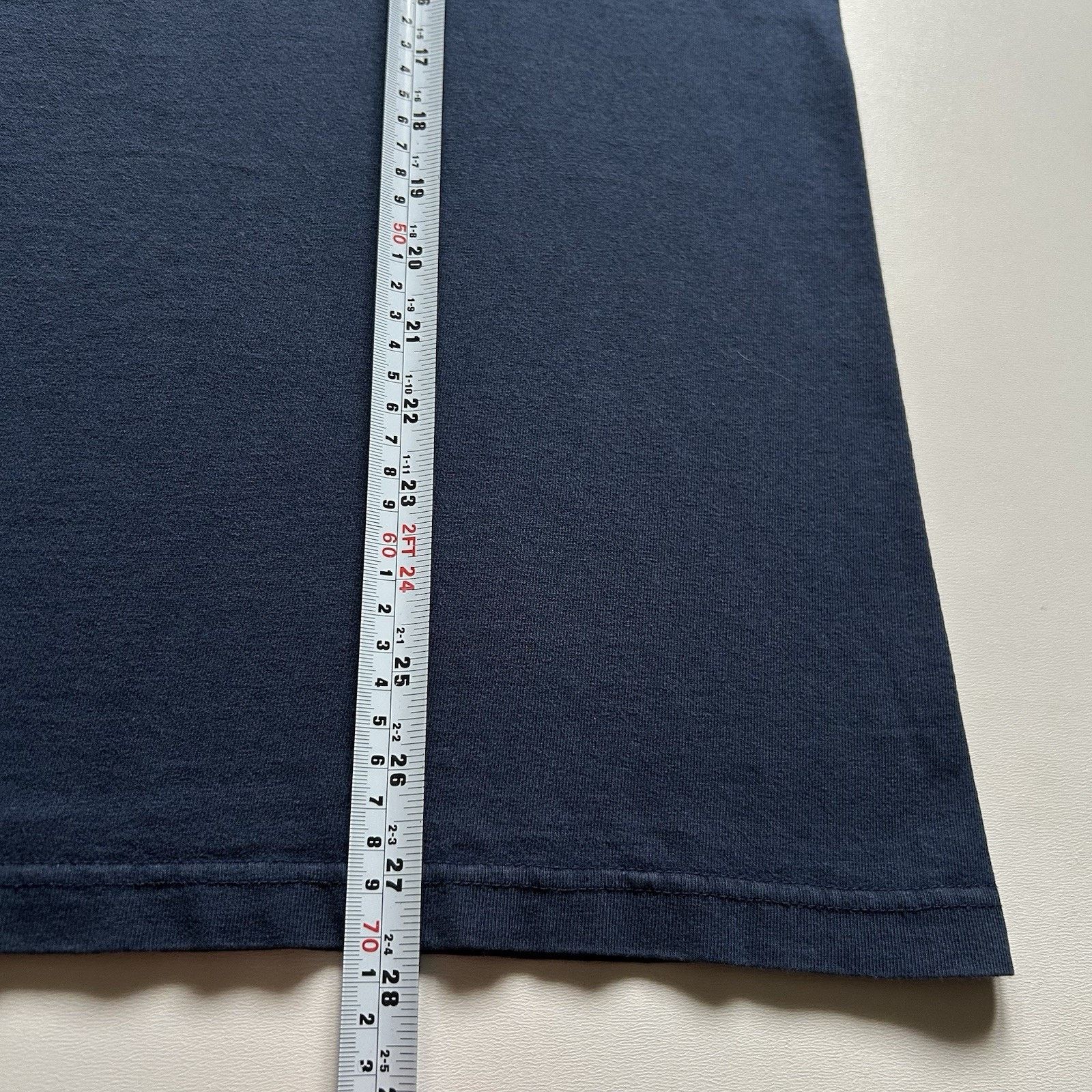 Vintage Vintage Sun Faded Navy Blue Blank Shirt Medium Y2K Cotton Size US M / EU 48-50 / 2 - 6 Thumbnail