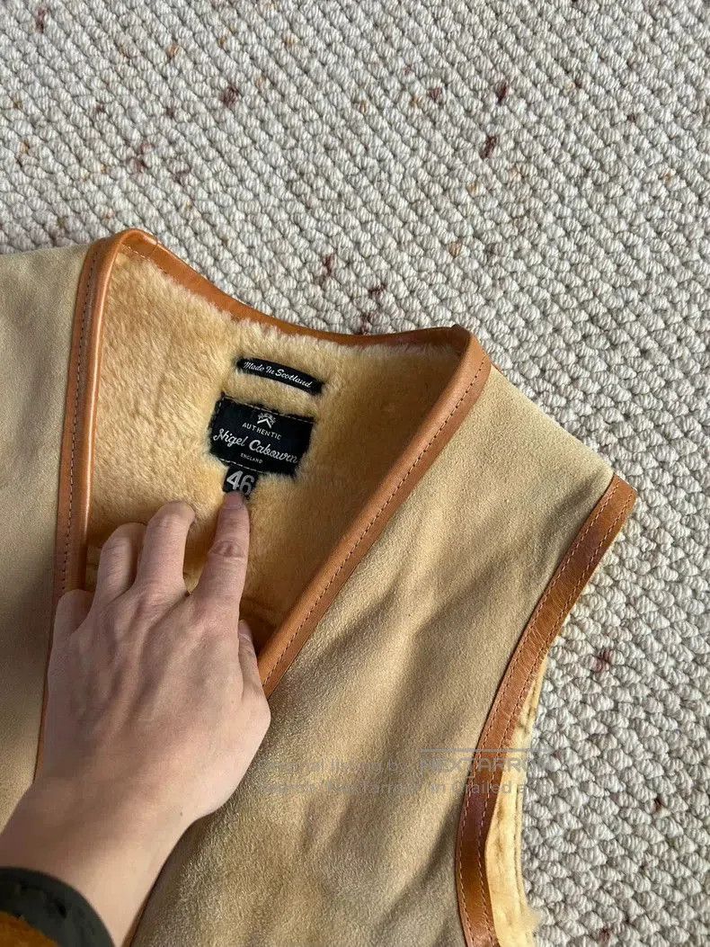 Nigel Cabourn Nigel Cabourn Shearling Fur Vest. Size US M / EU 48-50 / 2 - 3 Thumbnail