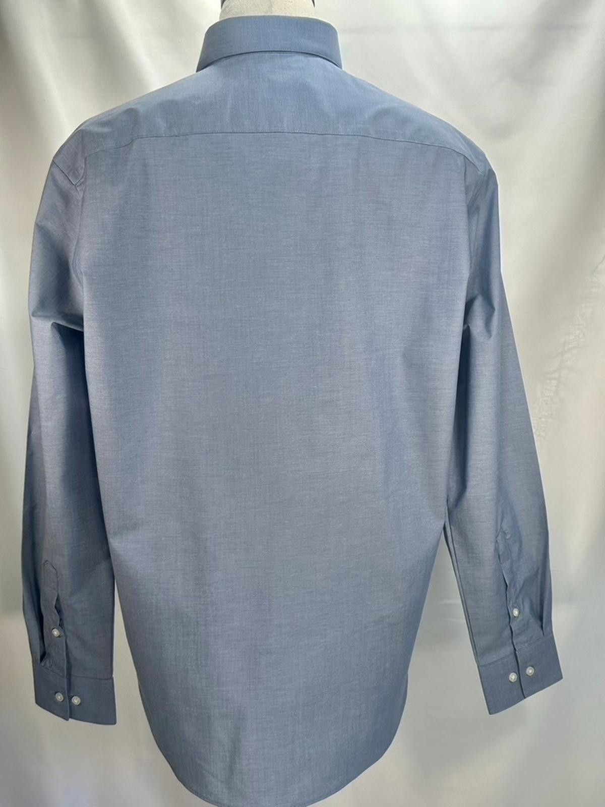 Van Heusen Van Heusen Stain Shield Stretch Regular Fit Blue Men's L Size 42R - 3 Thumbnail