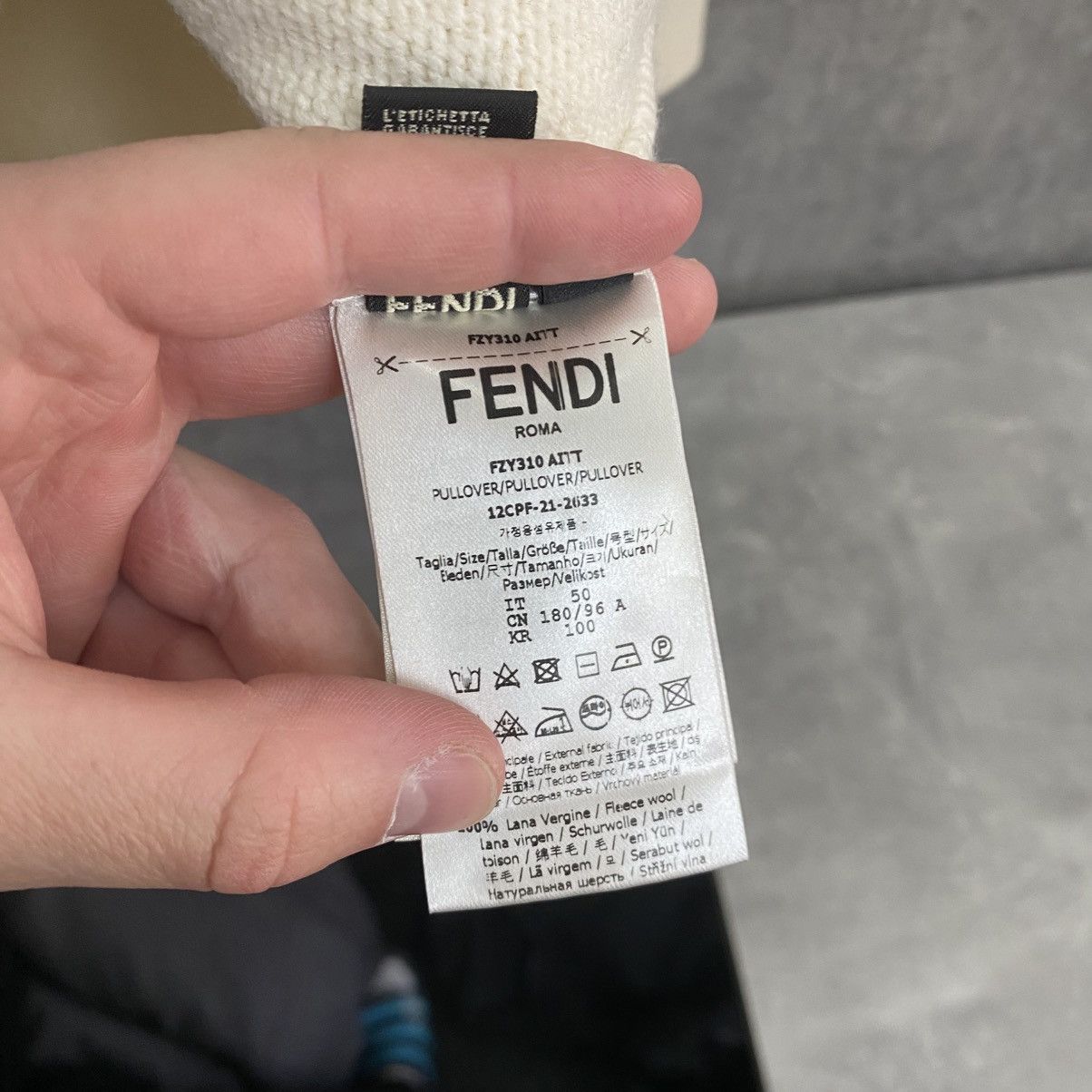Fendi Fendi Wool Sweatshirt Pullover Crewneck Size US M / EU 48-50 / 2 - 16 Thumbnail