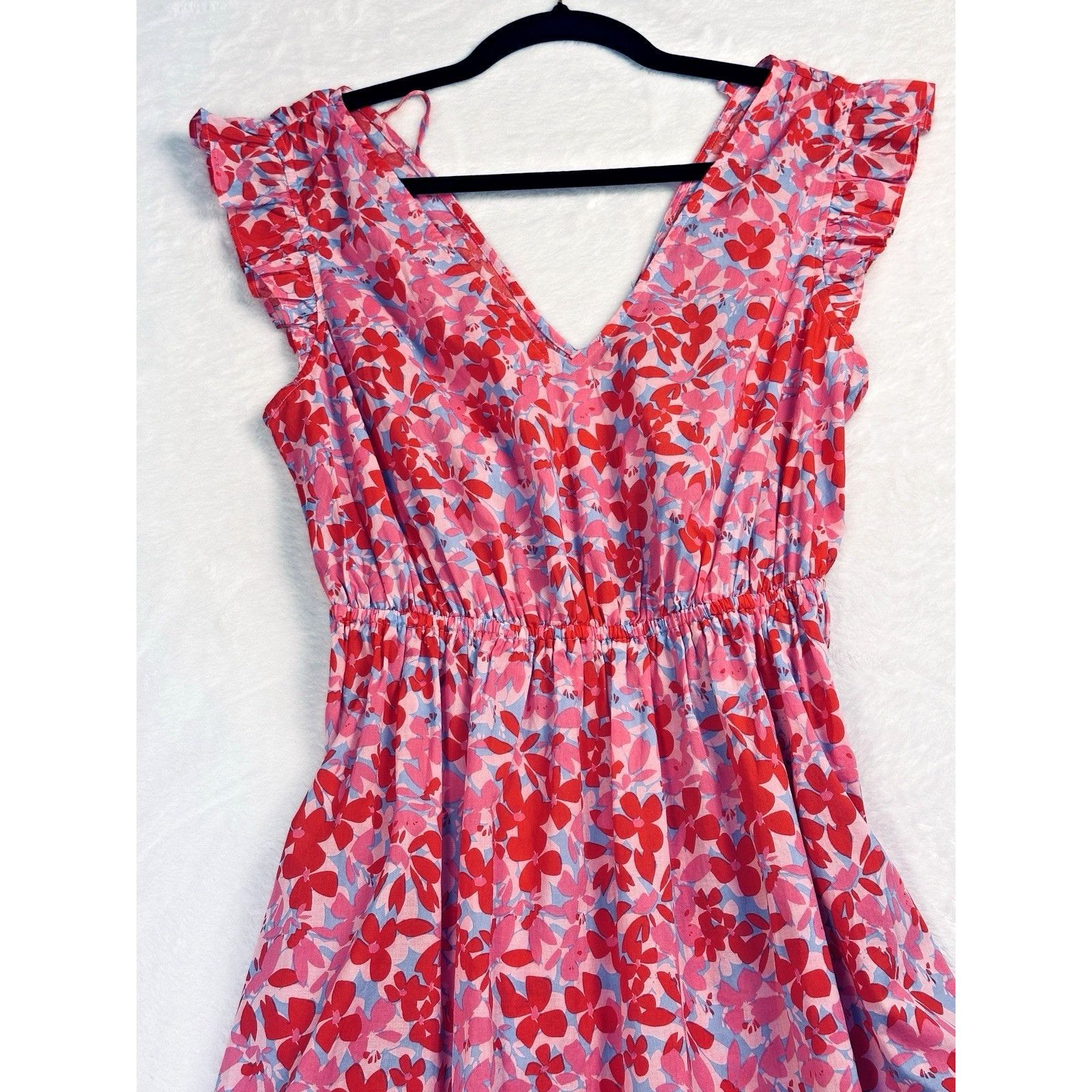 J.Crew J.Crew Tie-Back Floral Midi Beach Dress Sz XS Tropical Pink Size XS / US 0-2 / IT 36-38 - 4 Thumbnail