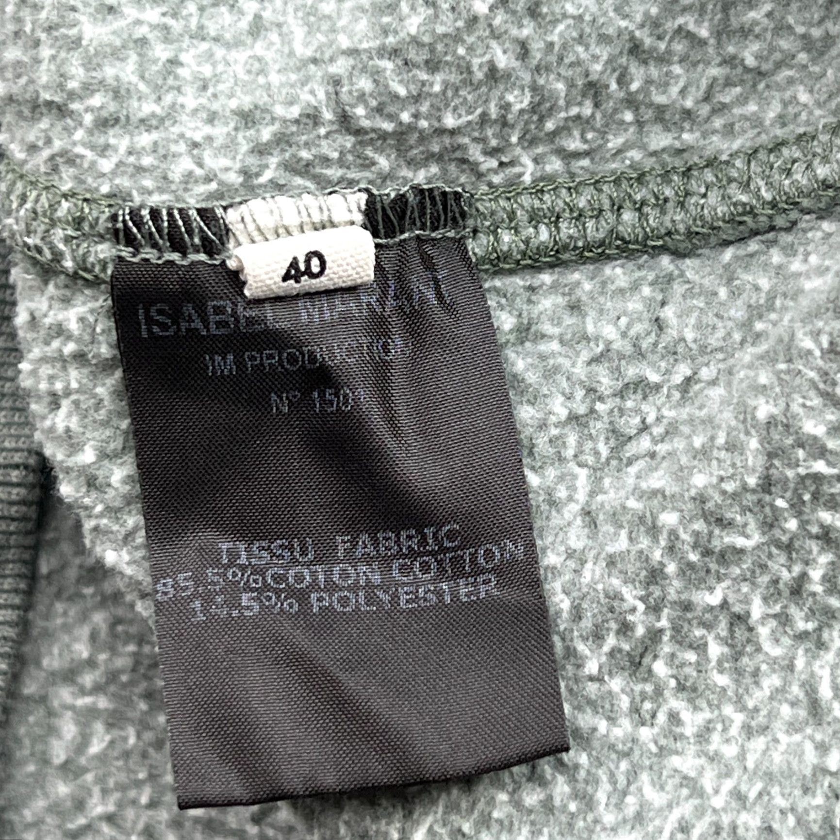 Isabel Marant ISABEL MARANTZ ETOILE Womens Sweatshirt Size 40 Green Crewneck Vintage Pullover Cotton Canvas Activewear Casual Womens Sweatshirt Size S / US 4 / IT 40 - 4 Thumbnail