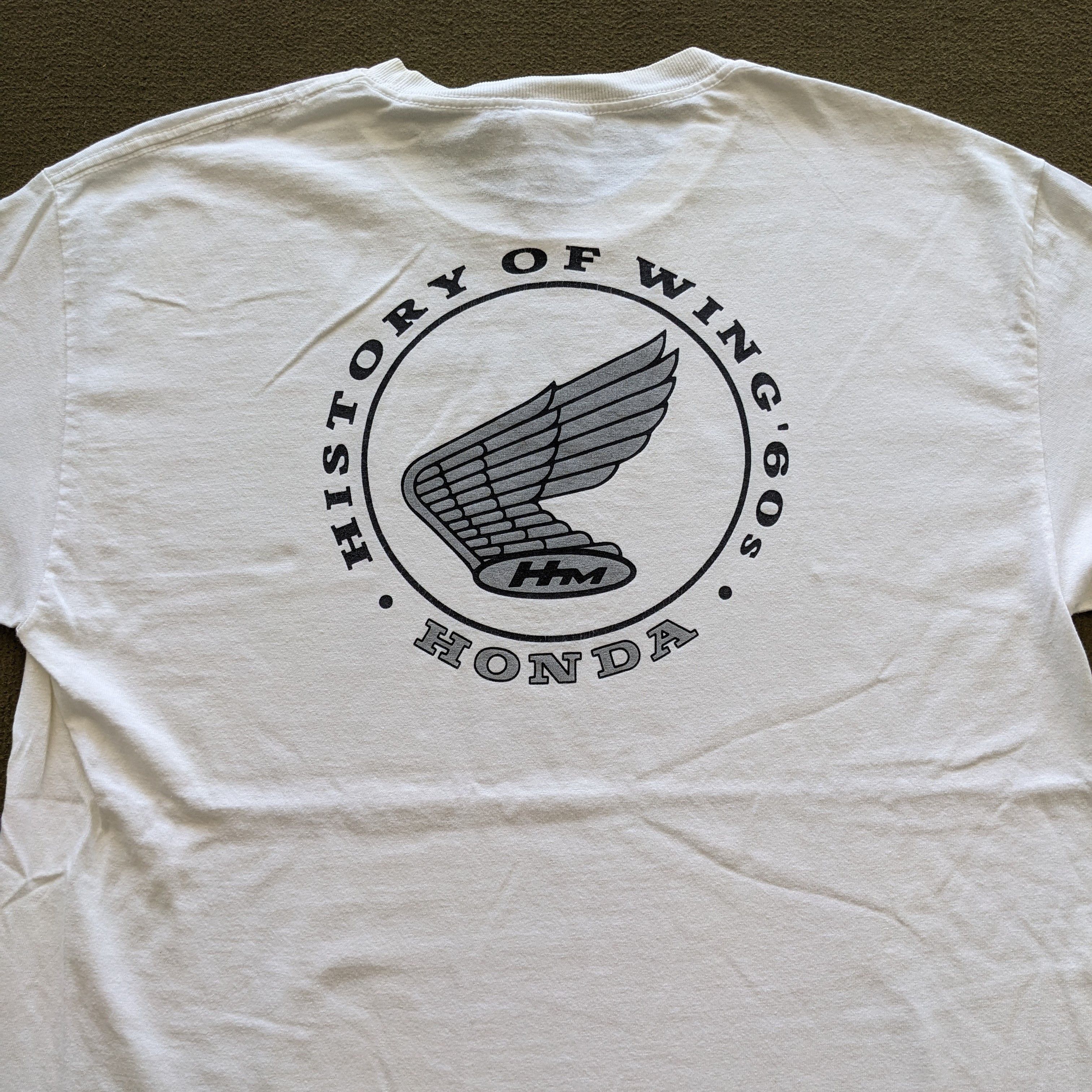 Honda Vintage History of Wing 60's HONDA Car T-shirt Size US L / EU 52-54 / 3 - 2 Thumbnail