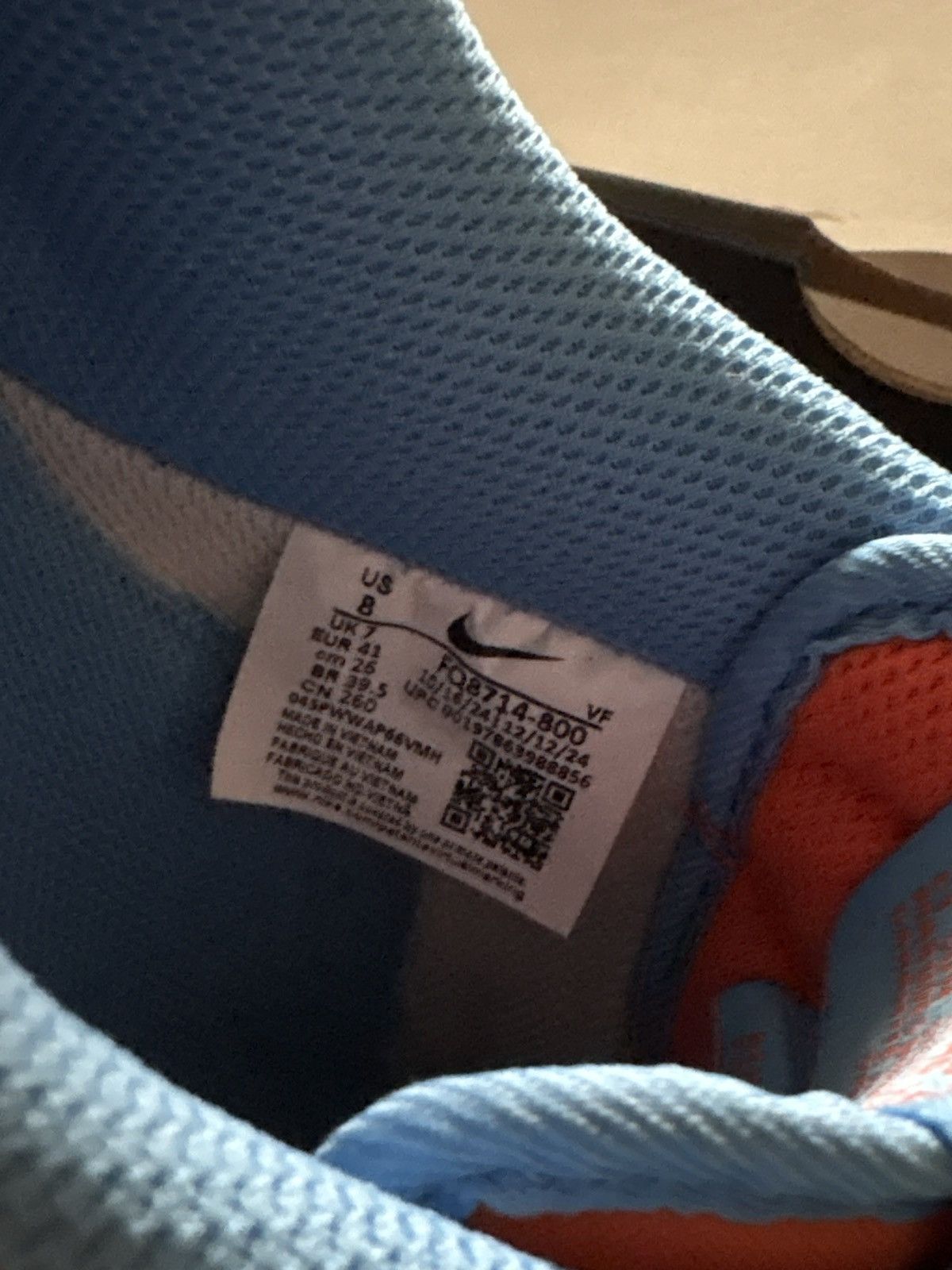 Nike Nike Air Force 1 '07 LV8 "Safety Orange University Blue" Size US 8 / EU 41 - 8 Thumbnail
