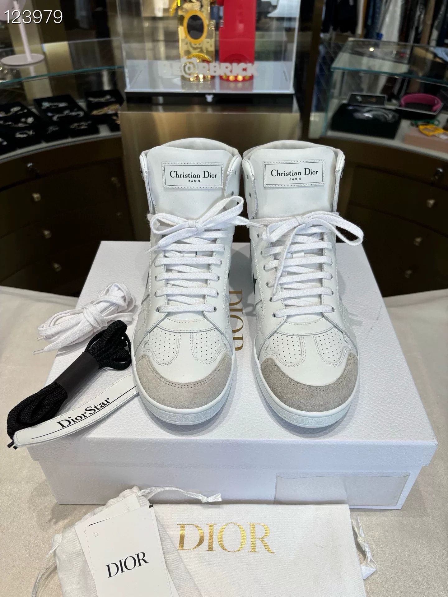 Dior Dior Women's High-Top Star Sneakers Size US 6 / IT 36 - 1 Thumbnail