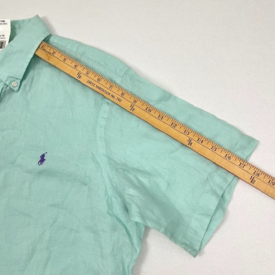 Ralph Lauren Ralph Lauren Shirt Mens XL Bermuda Blue 100% Linen Button-Down Pony Summer Prep Size US XL / EU 56 / 4 - 7 Thumbnail