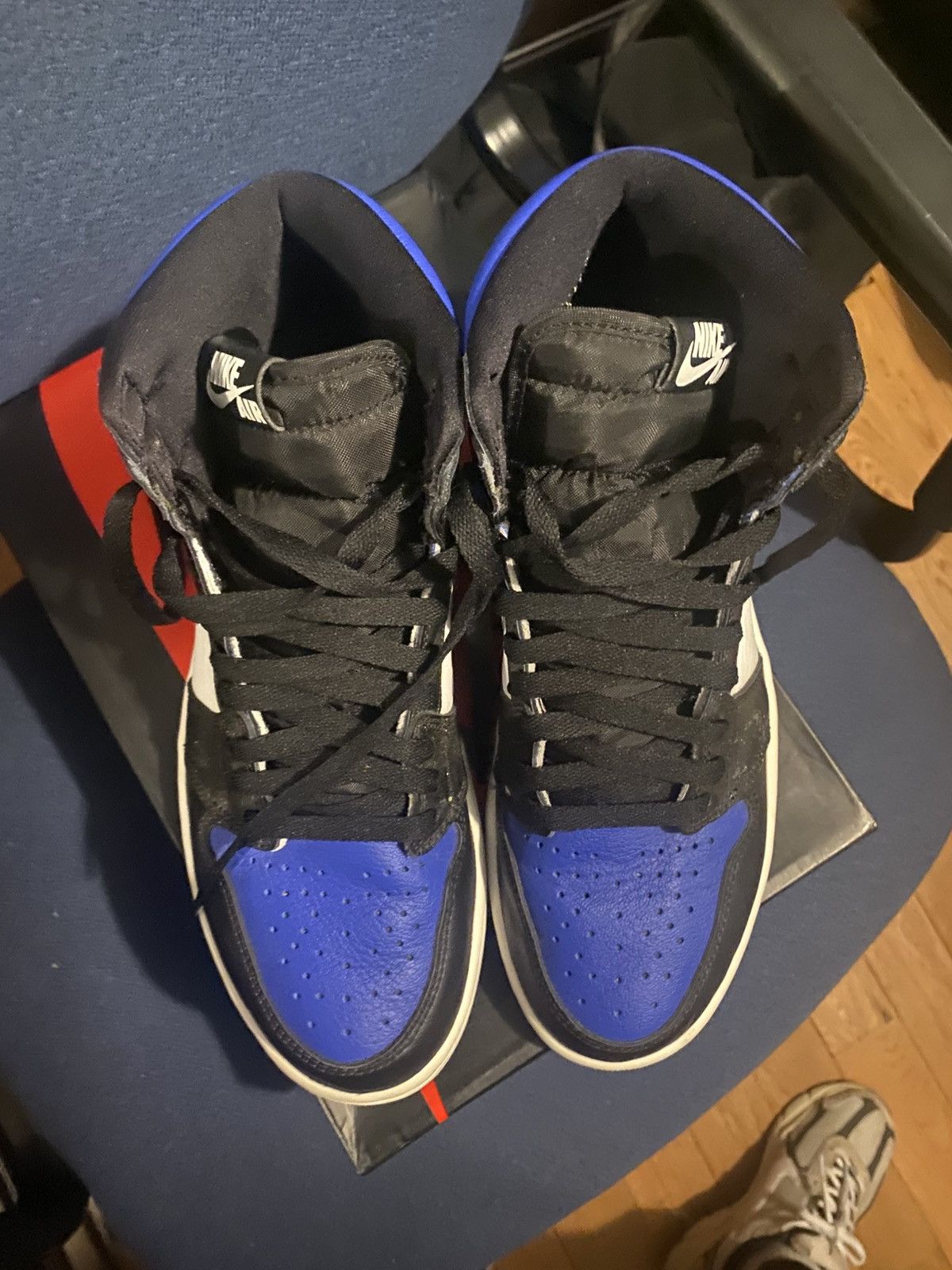 Jordan Brand Jordan 1 retro Royal Toe Size US 9 / EU 42 - 2 Thumbnail