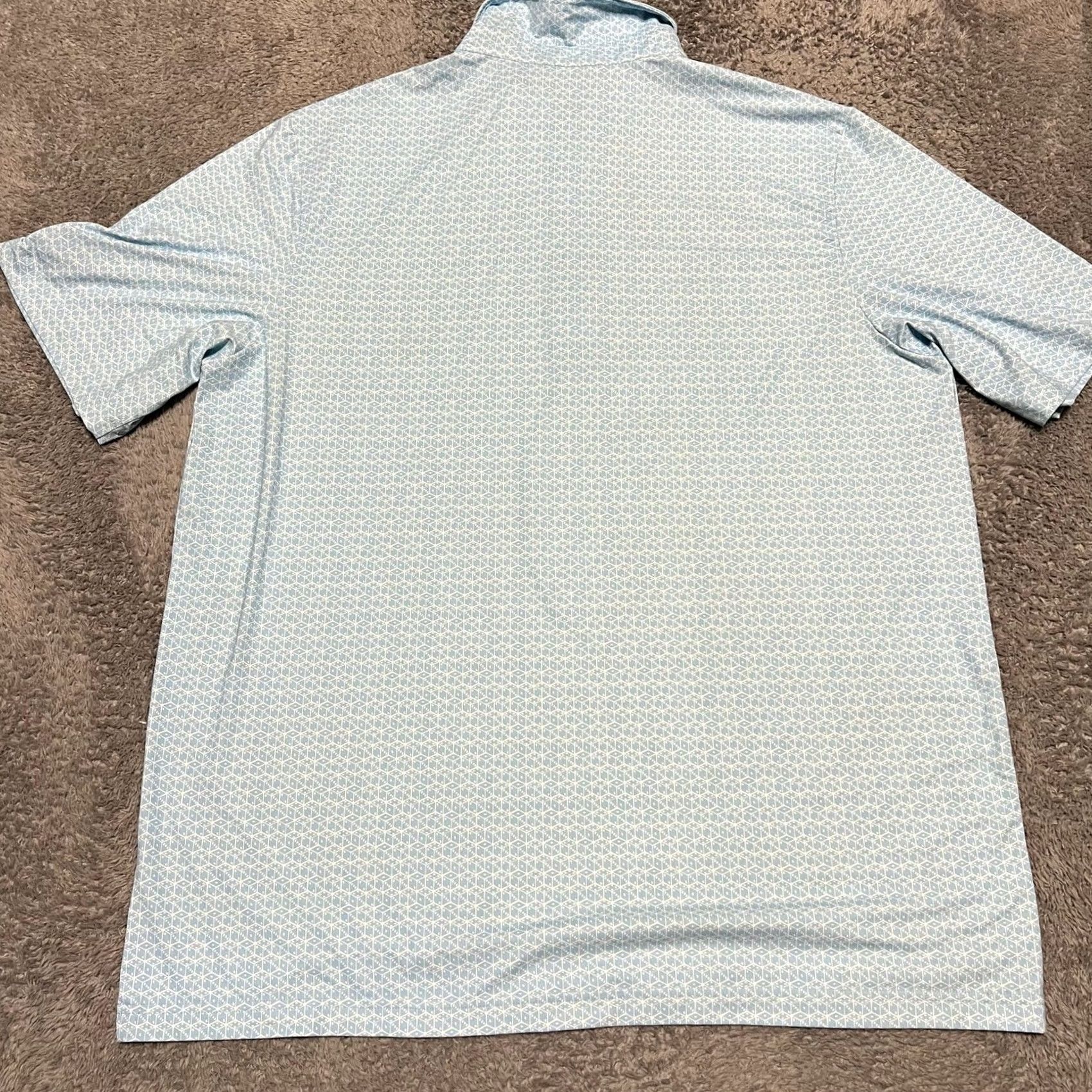 Vintage Criquet Polo Shirt Mens XL Blue Golf Performance Dice All Over Print Size US XL / EU 56 / 4 - 3 Thumbnail