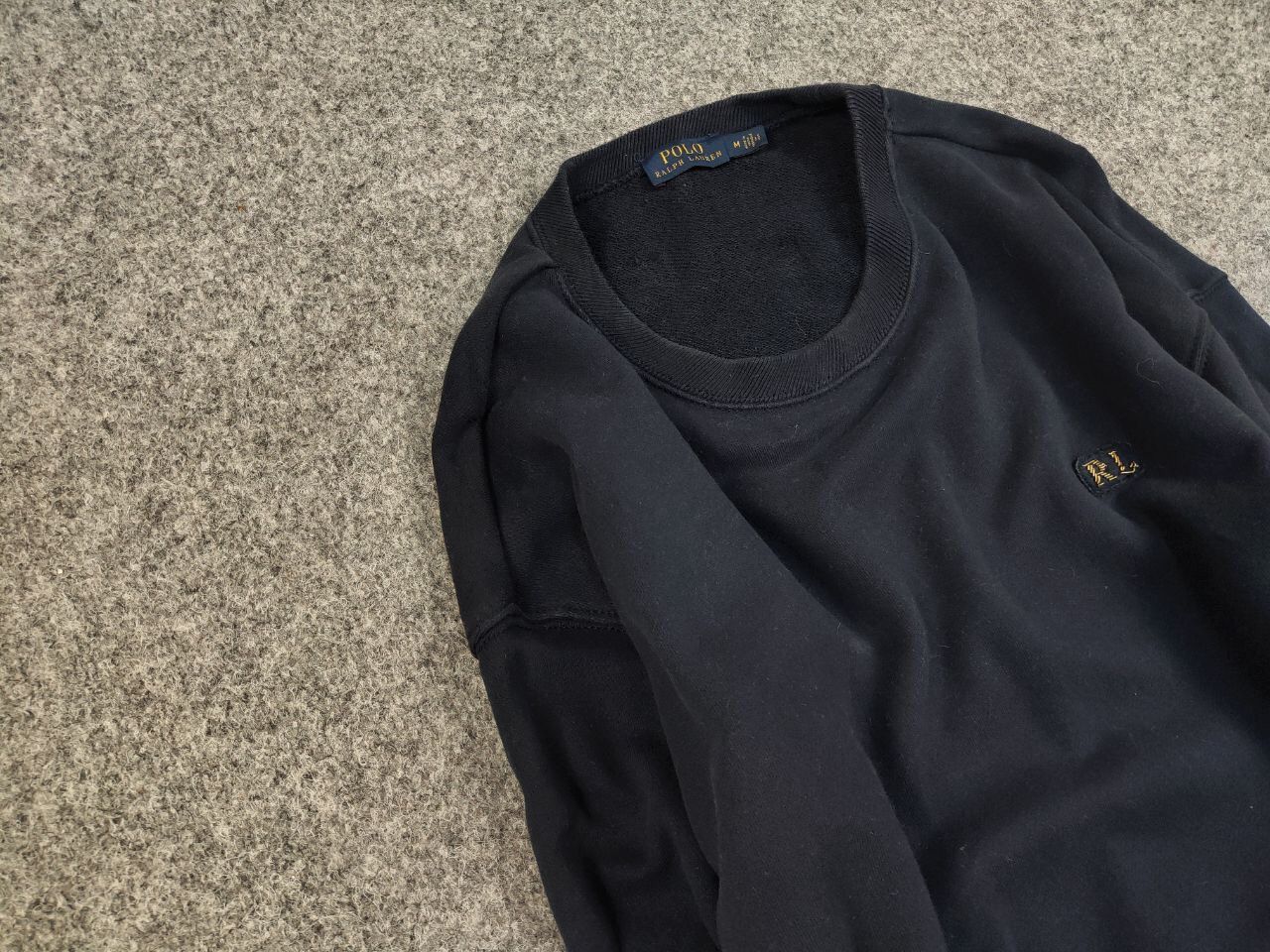 Polo Ralph Lauren Polo Ralph Lauren nau Blue Logo Crew Check Sweatshirt Size US M / EU 48-50 / 2 - 7 Thumbnail