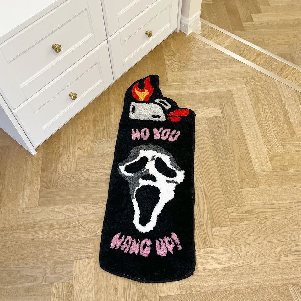 Japanese Brand Black Ghost Lighter Tufted Rug Size ONE SIZE - 3 Thumbnail