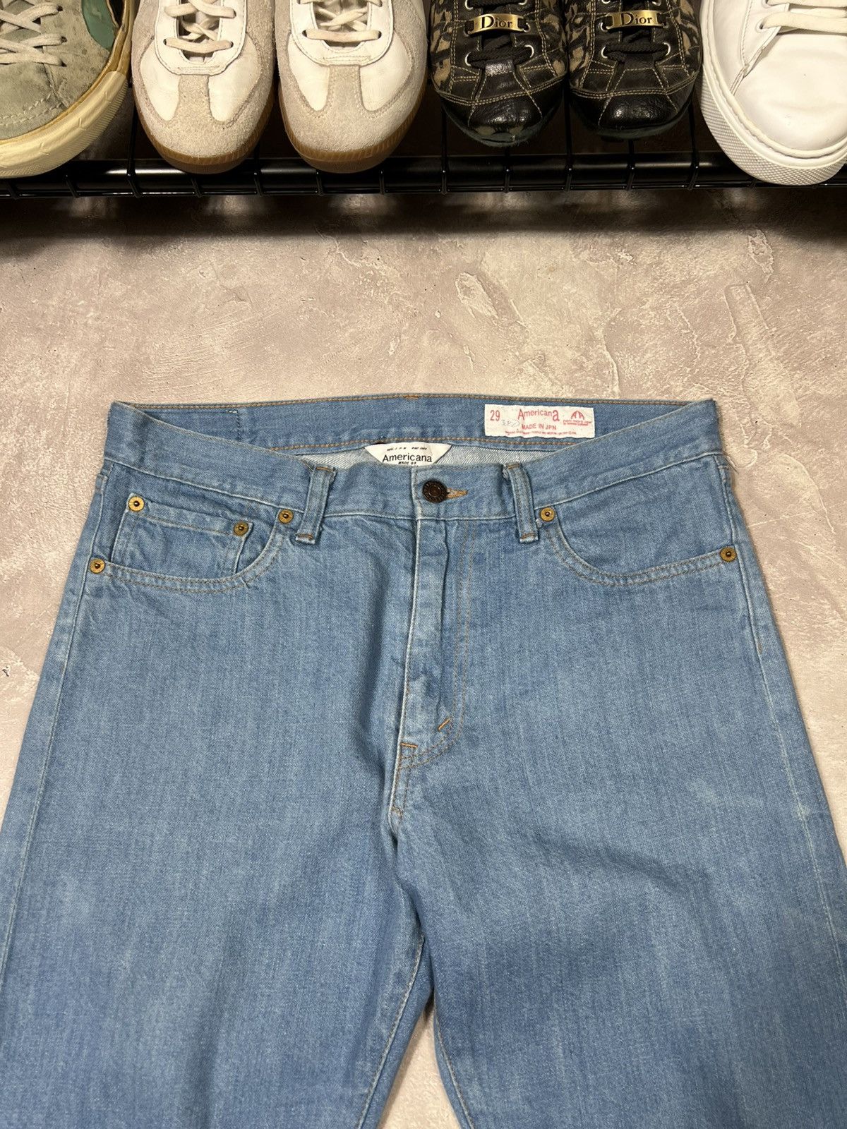 Vintage Vintage Japanese Brand Americana Blue Jeans Size 30" / US 8 / IT 44 - 7 Thumbnail