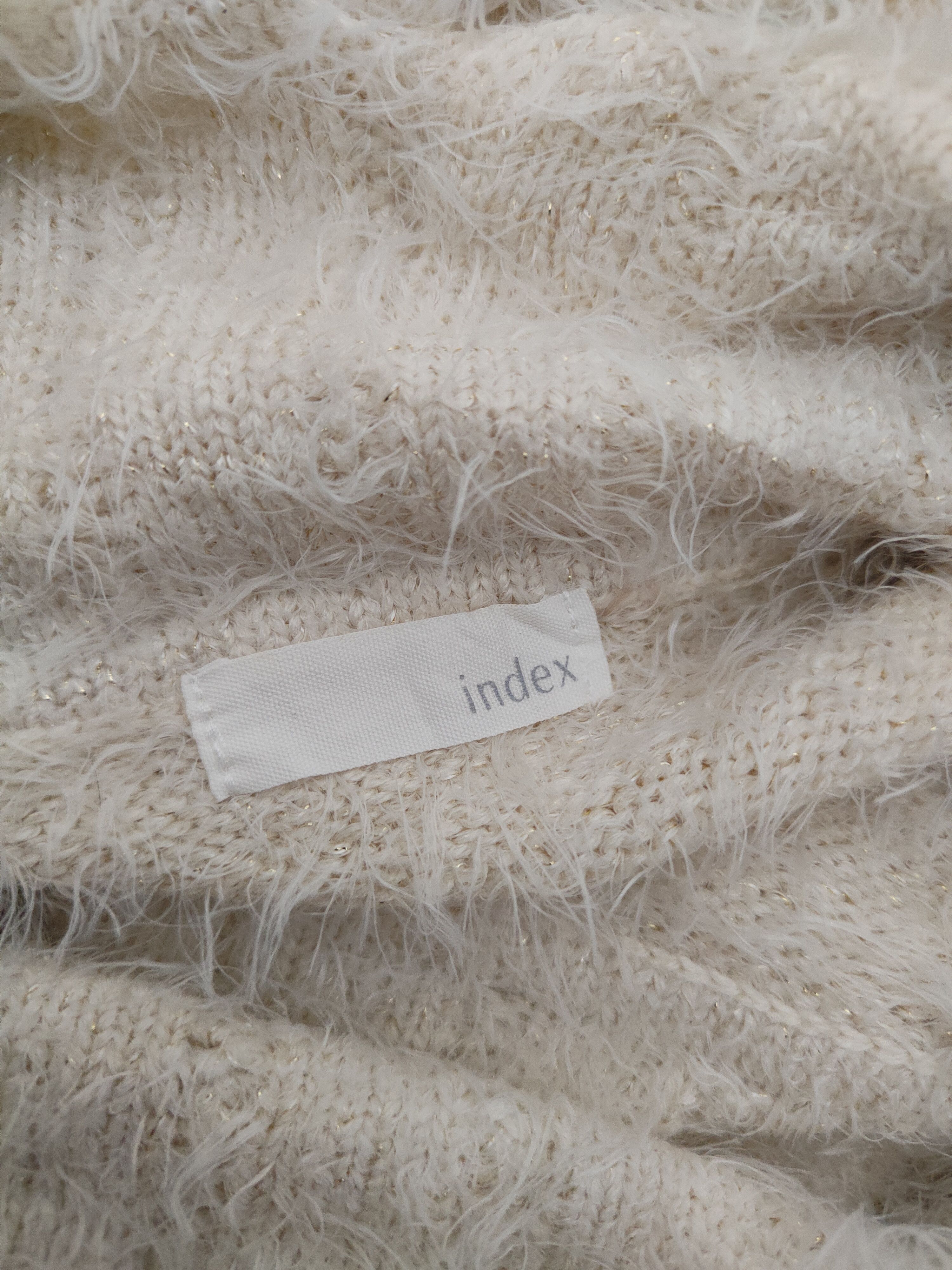 Index × Vintage Cool Vintage 💥 Index Cream Fur Mohair Knitwear Size M / US 6-8 / IT 42-44 - 12 Thumbnail