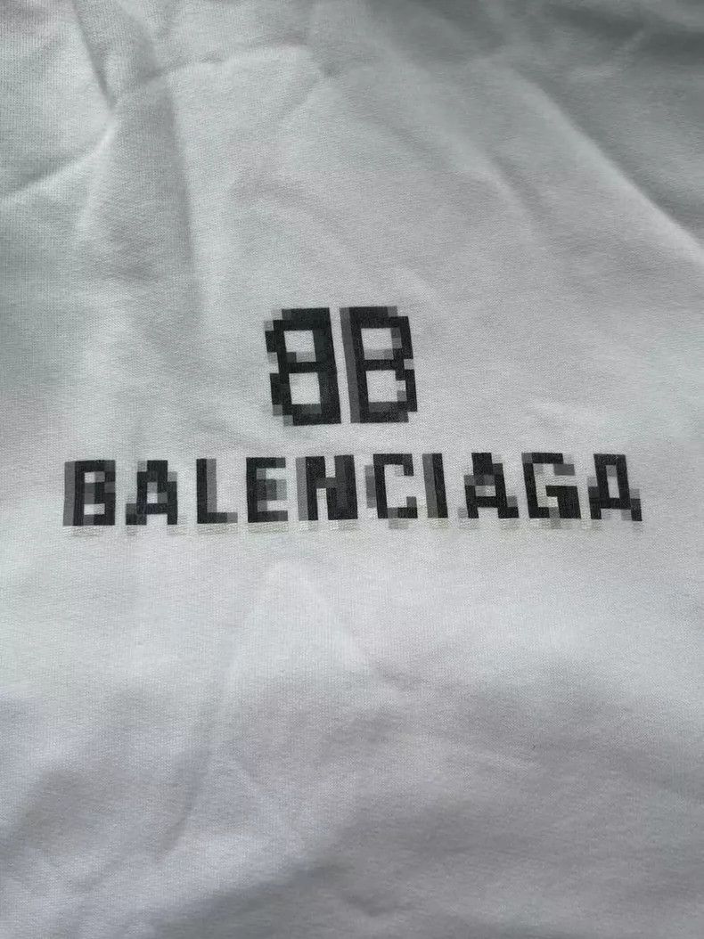 Balenciaga Balenciaga Letter Printed Fleece Drawstring Hooded Long Sl Size US M / EU 48-50 / 2 - 3 Thumbnail