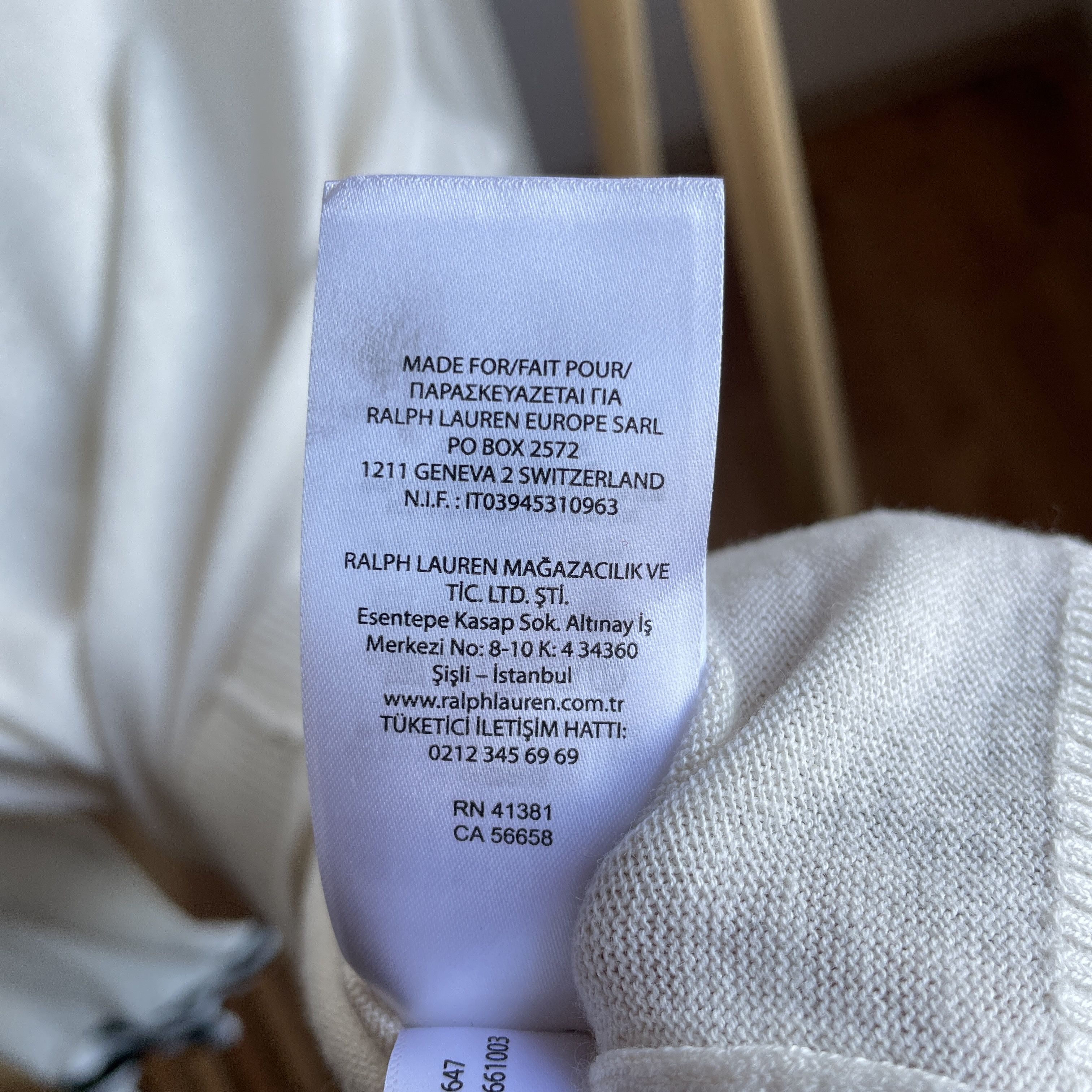 Polo Ralph Lauren Polo Ralph Lauren Womens Bow Cuff Cotton Blend Cream Sweater Size L / US 10 / IT 46 - 9 Thumbnail