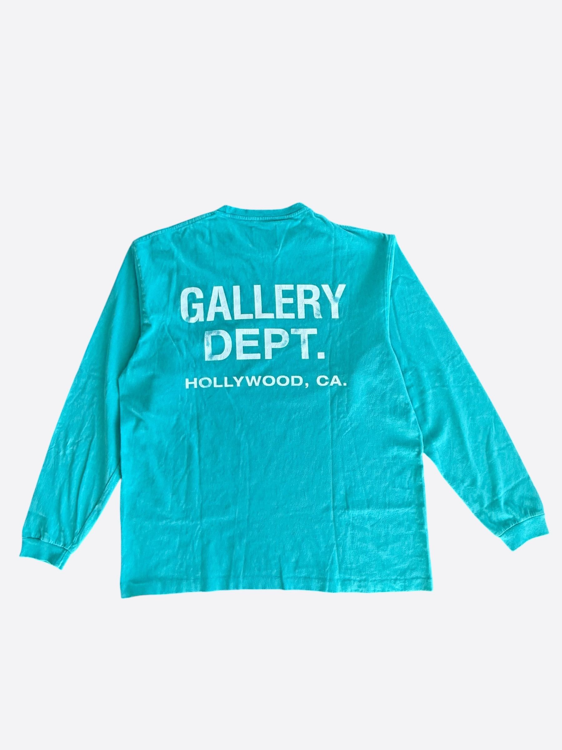 Gallery Dept. Gallery Dept Teal & White Souvenir Logo Longsleeve T-Shirt Size US XS / EU 42 / 0 - 2 Thumbnail