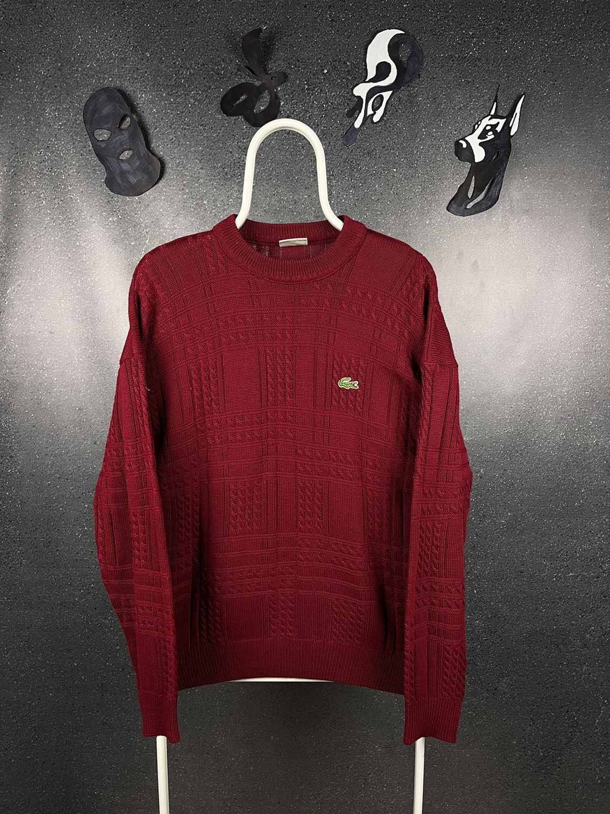 🐊Men's Vintage 90s Lacoste Knitted Wool Sweater Sweatshirt🐊