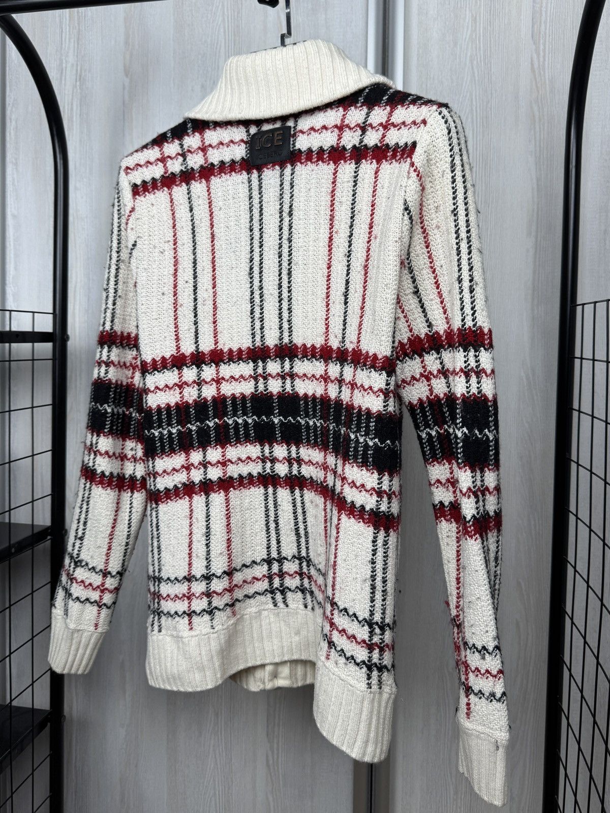 Iceberg ICEBERG Made In Italy WOOL BLEND SWEATER CARDIGAN MENs M Size US M / EU 48-50 / 2 - 11 Thumbnail