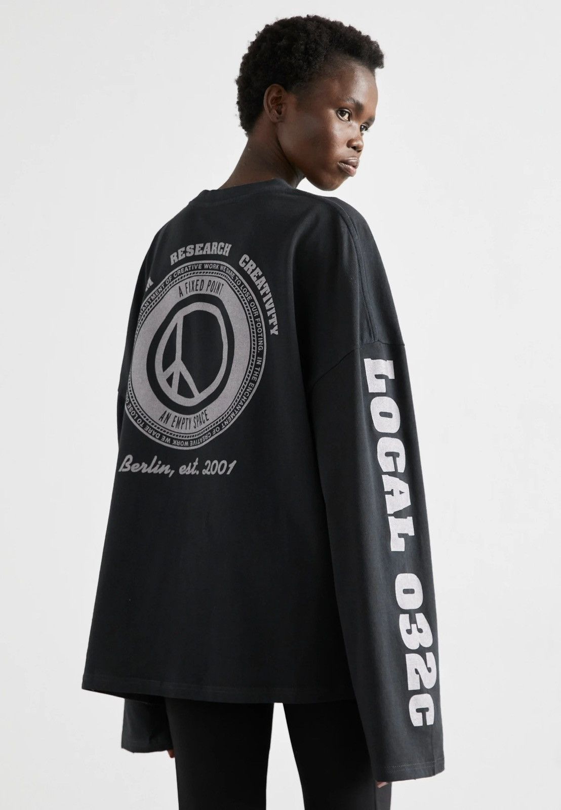 032c !DS! FW23 032c "Repetirion" Local Boxy Black Long Sleeve Size XL / US 12-14 / IT 48-50 - 4 Thumbnail