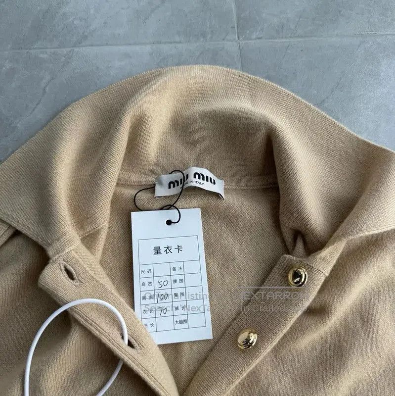 Miu Miu Miu Miu Beige Long Sleeve Pullover Sweater . Size M / US 6-8 / IT 42-44 - 4 Thumbnail