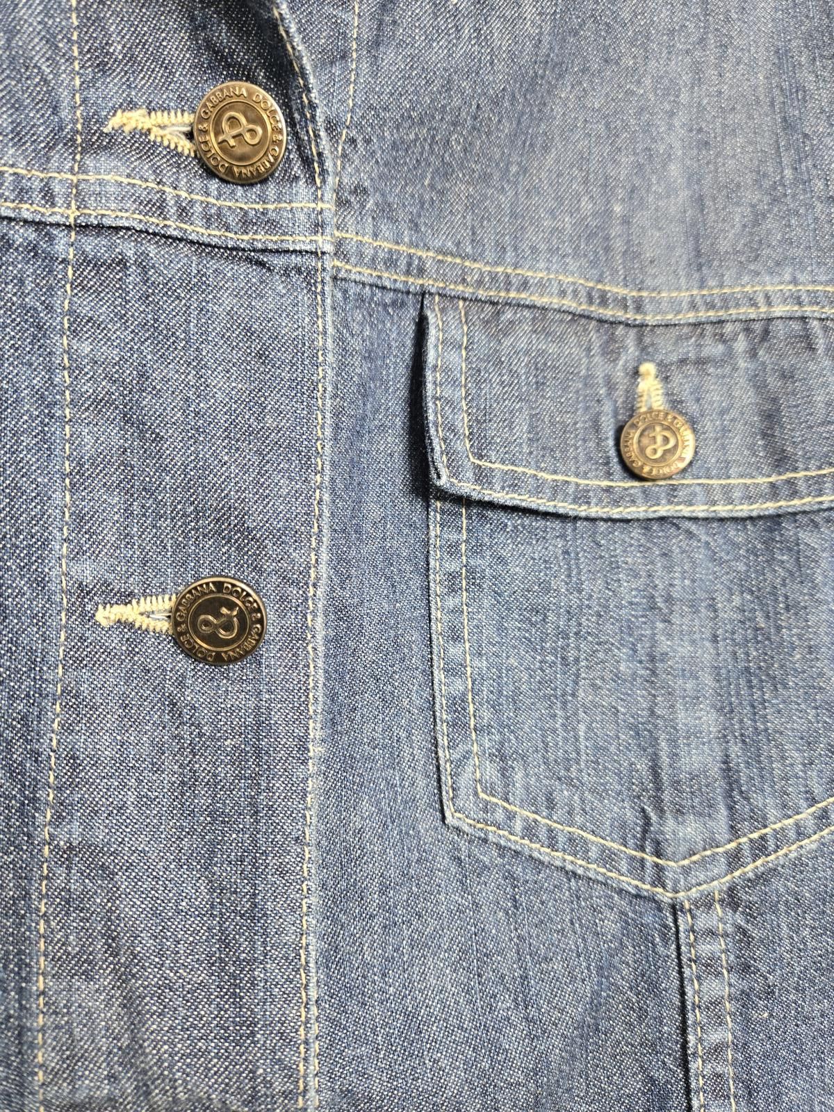Dolce & Gabbana Dolce & Gabbana Jacket Women's Extra Small Denim 44 Blue Y2K Size XS / US 0-2 / IT 36-38 - 3 Thumbnail
