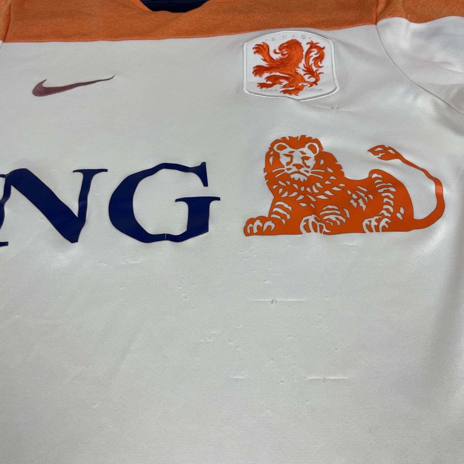 Nike Nike Men's White Netherlands National Football Team Jersey S Size US S / EU 44-46 / 1 - 4 Thumbnail