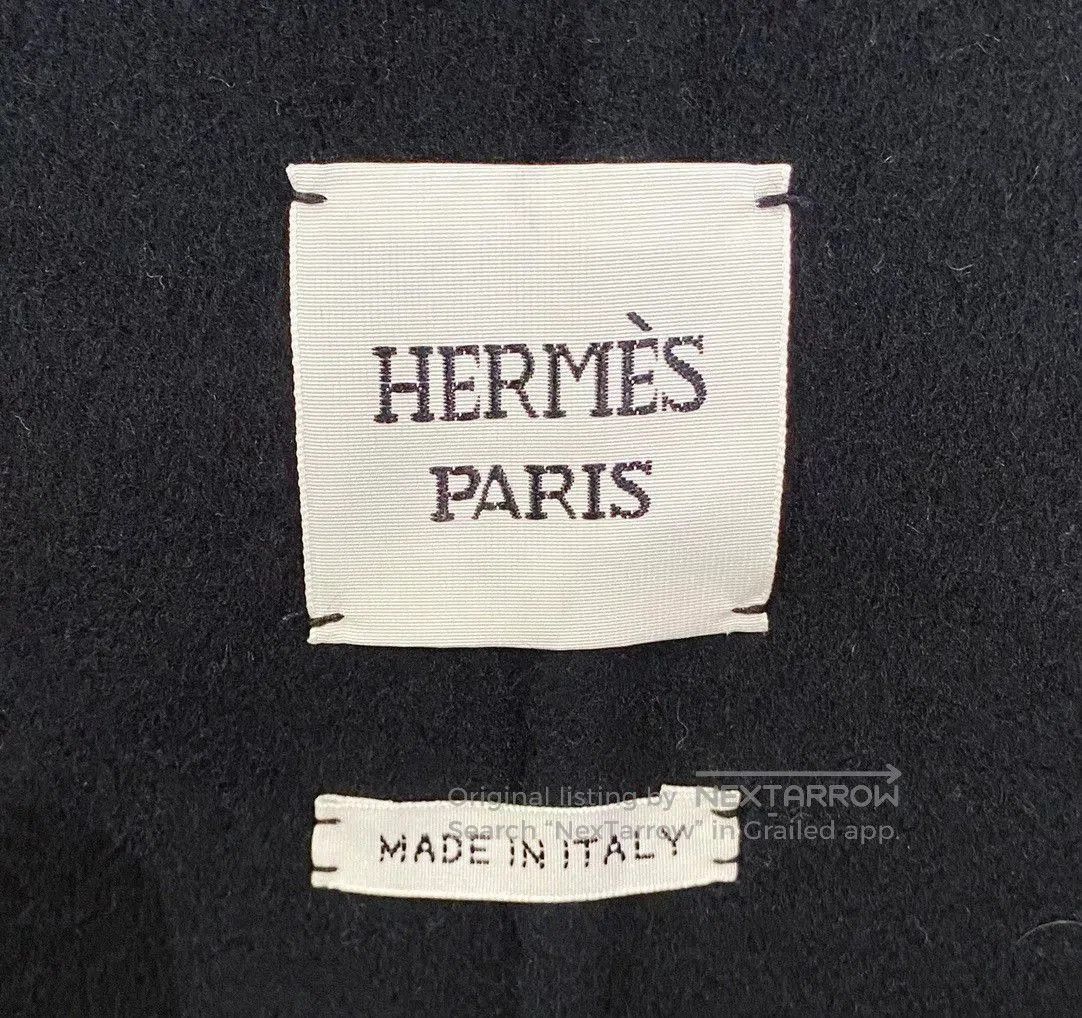 Hermes Hermès Black Cashmere Tie Coat. Size US XS / EU 42 / 0 - 5 Thumbnail