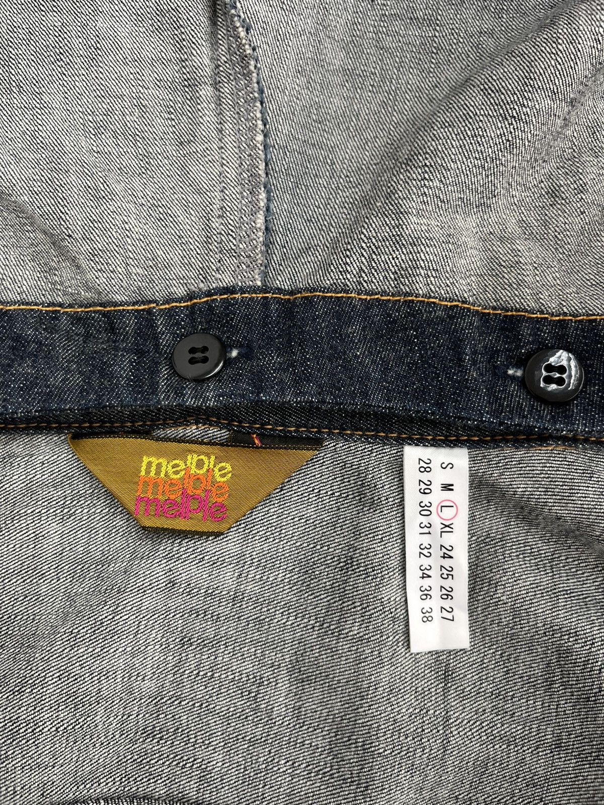 Japanese Brand Melple Selvedge Denim Hooded Jacket Size US L / EU 52-54 / 3 - 5 Thumbnail