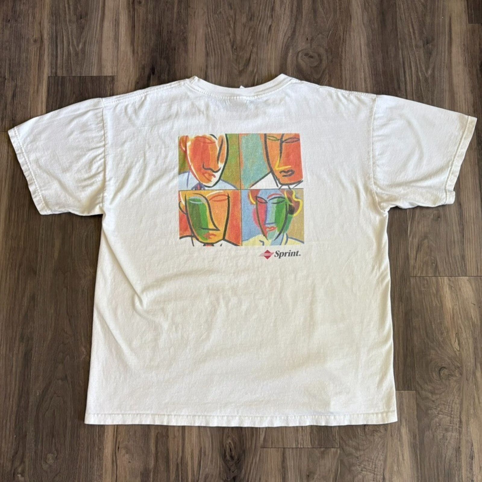Stussy × Vintage Vintage 80s Stussy Tribe Era Stick Man Art T 